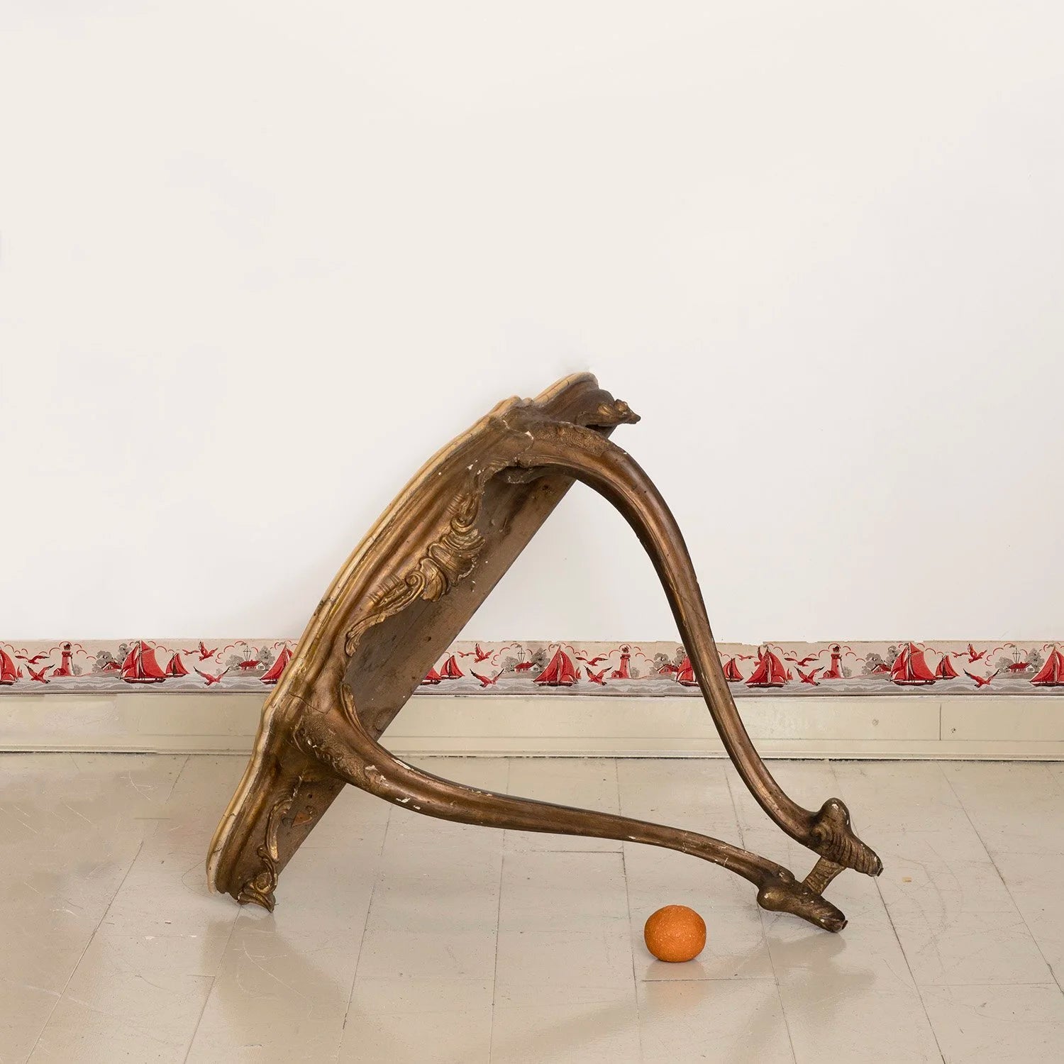 18TH CENTURY ITALIAN PAINTED CONSOLE