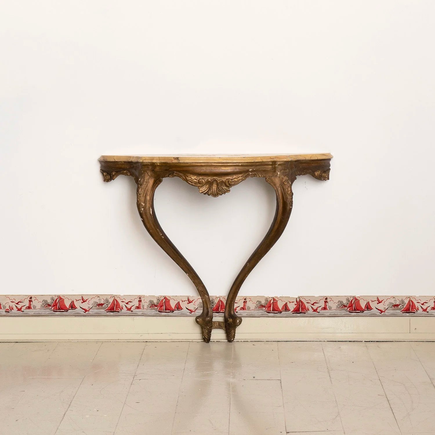 18TH CENTURY ITALIAN PAINTED CONSOLE