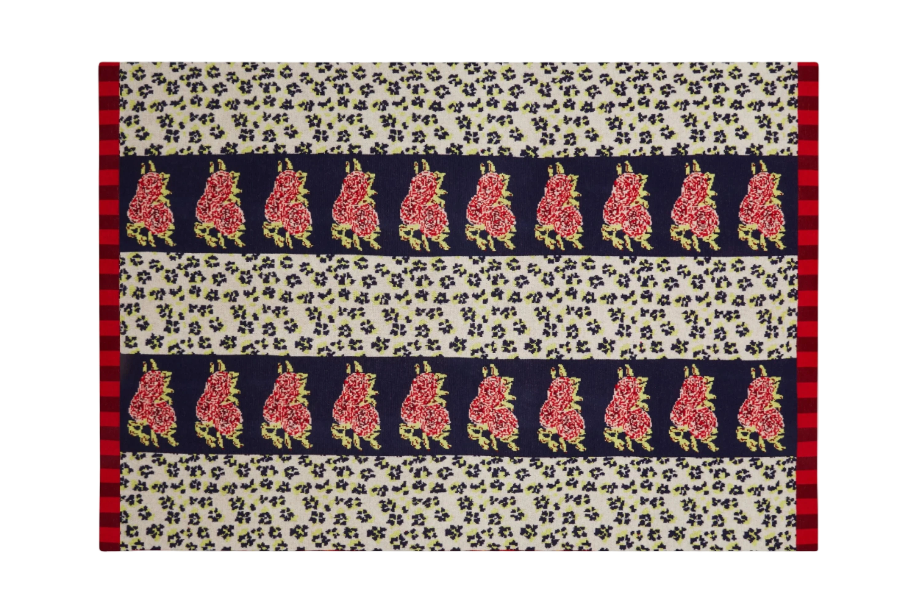 Leopard Stripes Dark Blue Blanket