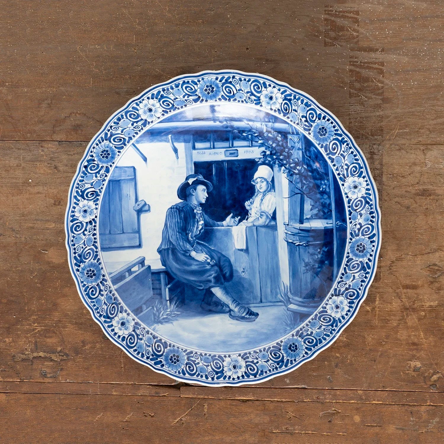 DELFT PLATE "COURTSHIP"