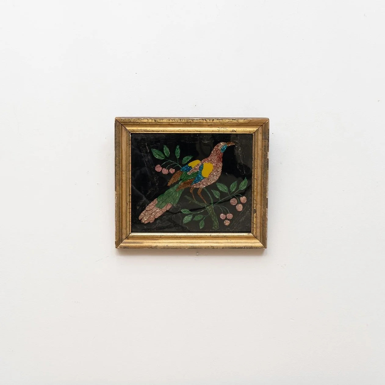 AMERICAN FOLK ART TINSEL PAINTING