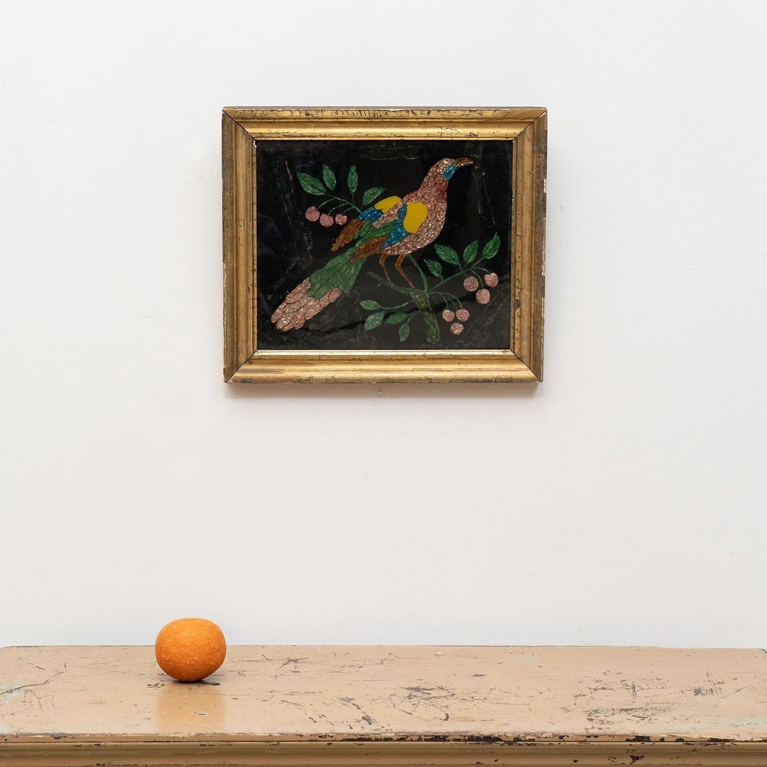 AMERICAN FOLK ART TINSEL PAINTING