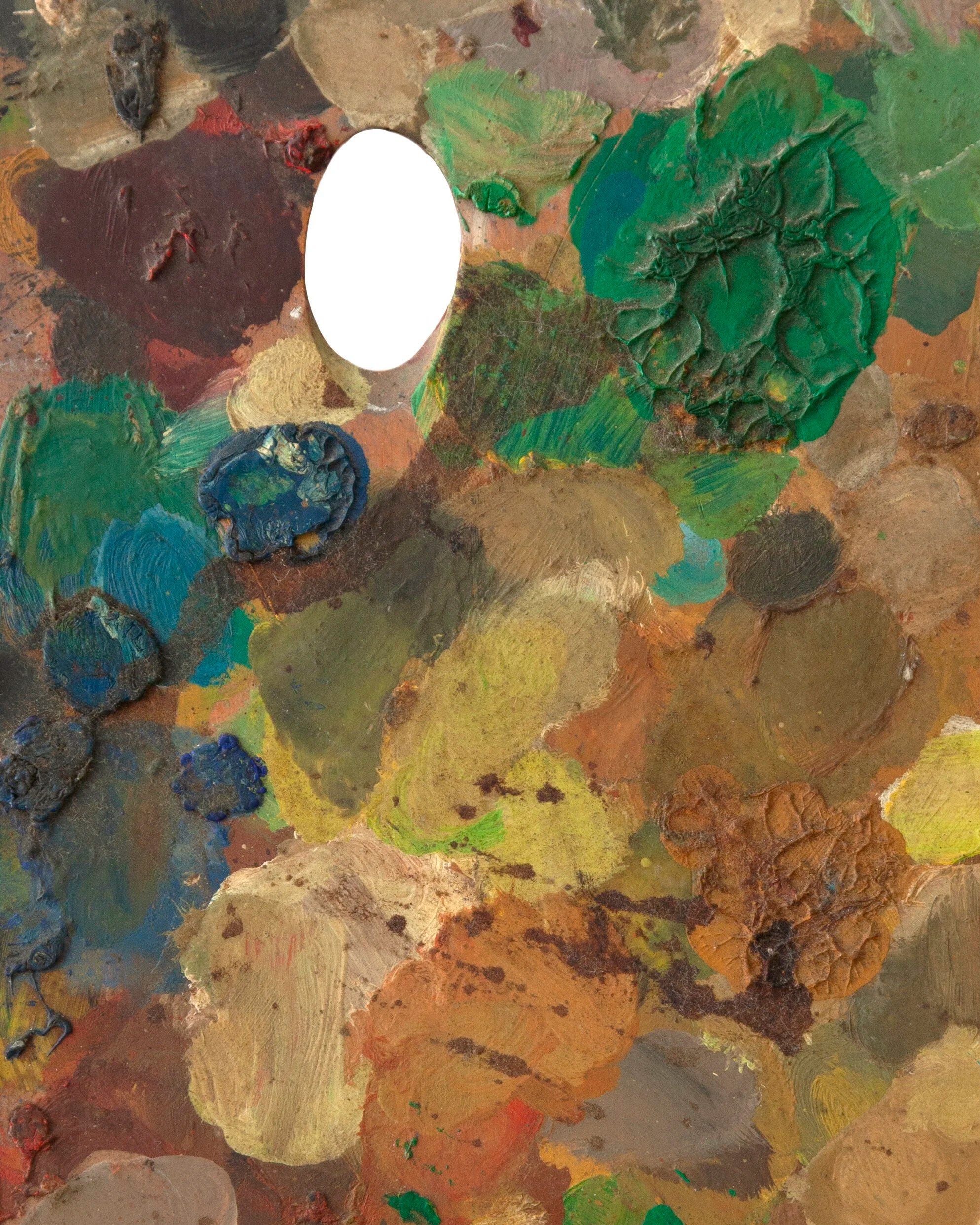 PAINTERS PALETTES - OIL ON ARTIST PALETTE