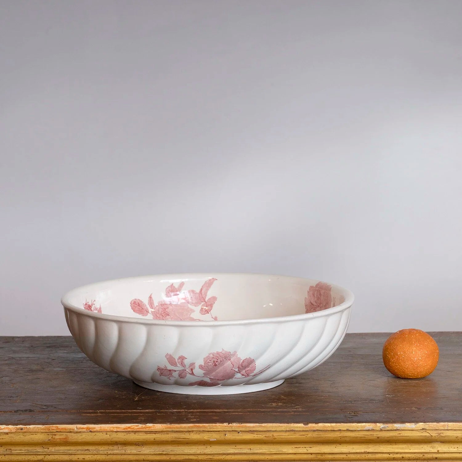 AESTHETIC MOVEMENT MINTONS TRANSFERWARE LARGE BOWL