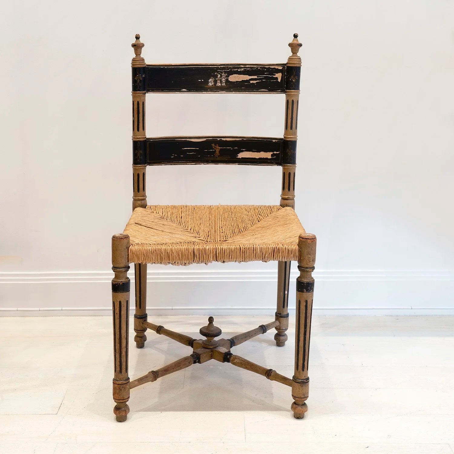 AMERICAN EMPIRE PAINTED SIDE CHAIR