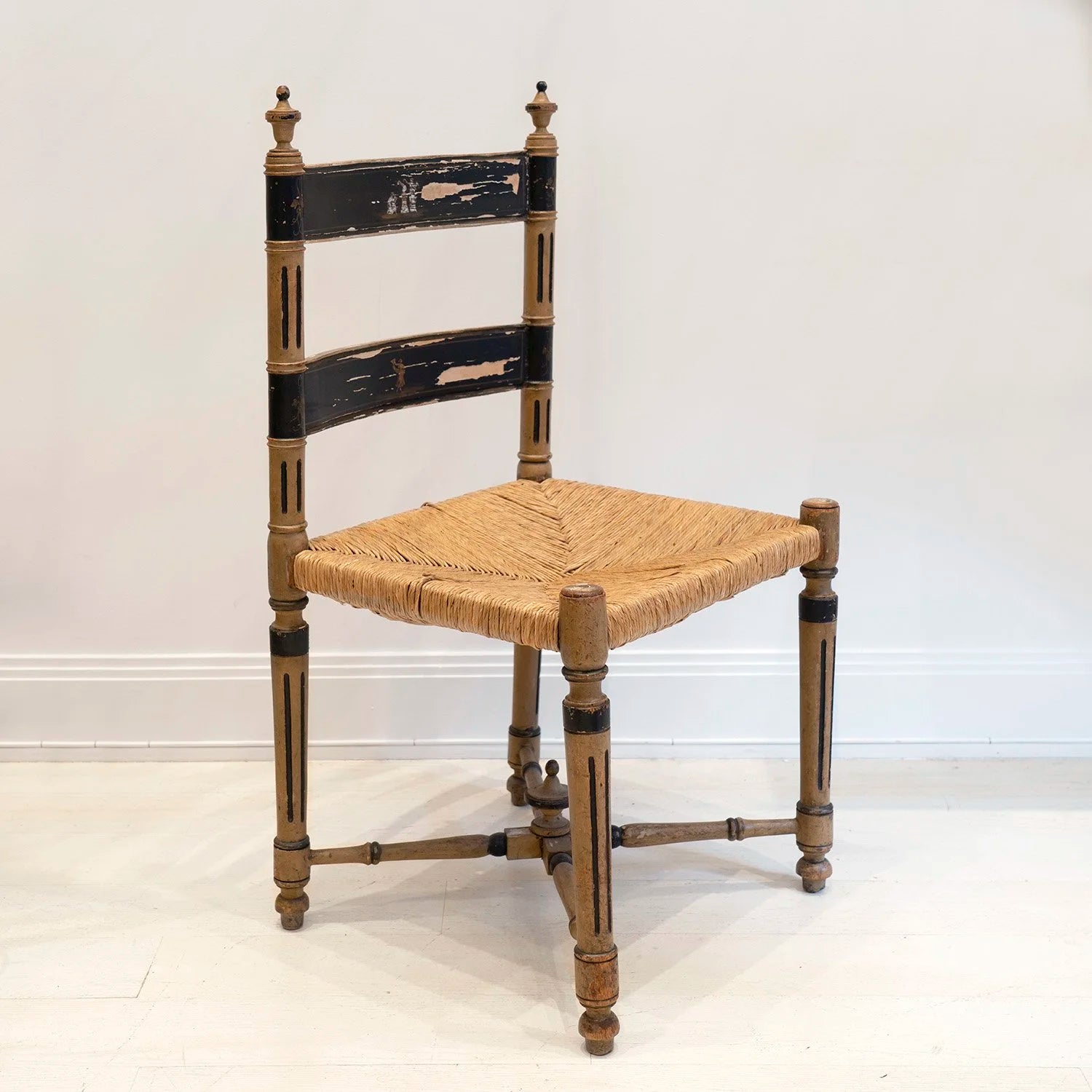 AMERICAN EMPIRE PAINTED SIDE CHAIR