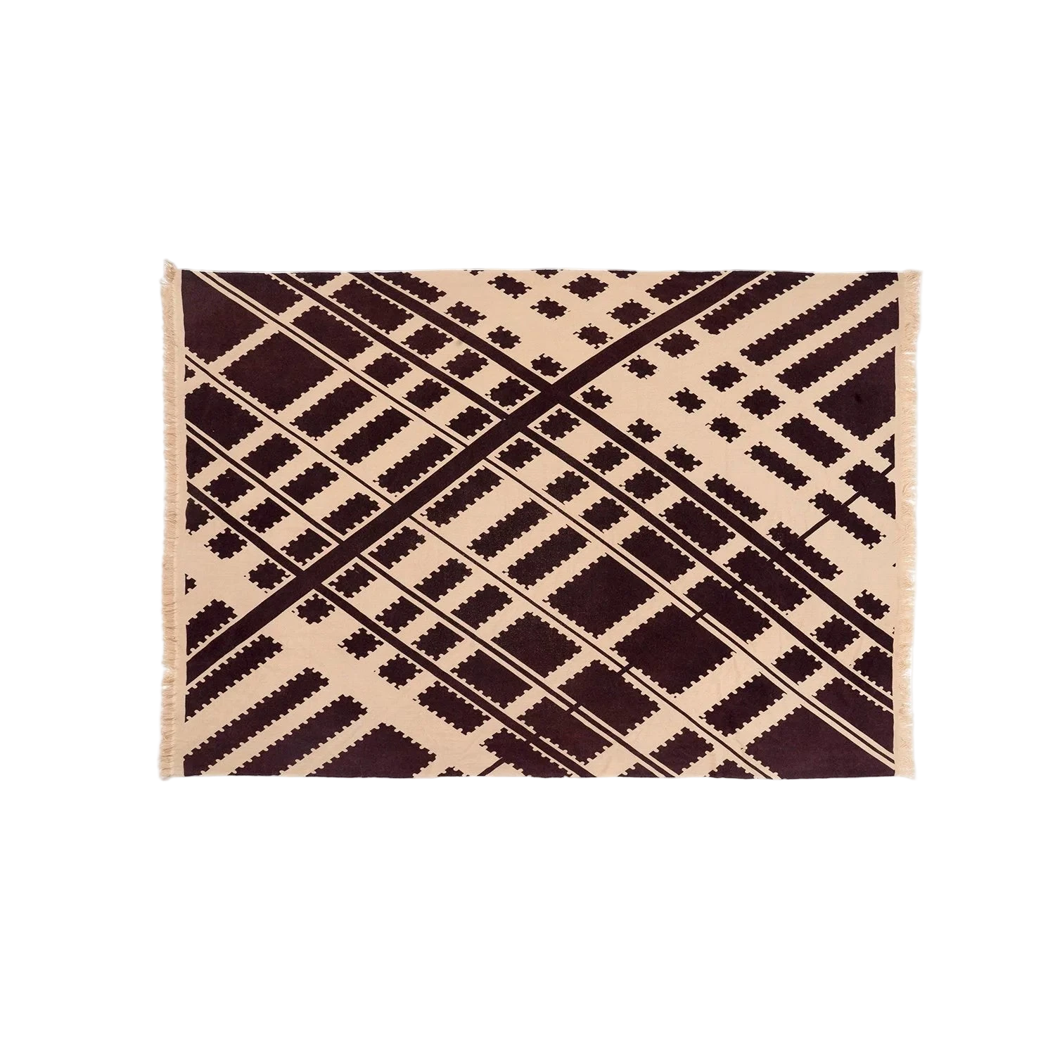 BLOCKPRINT Woven Cashmere Throws