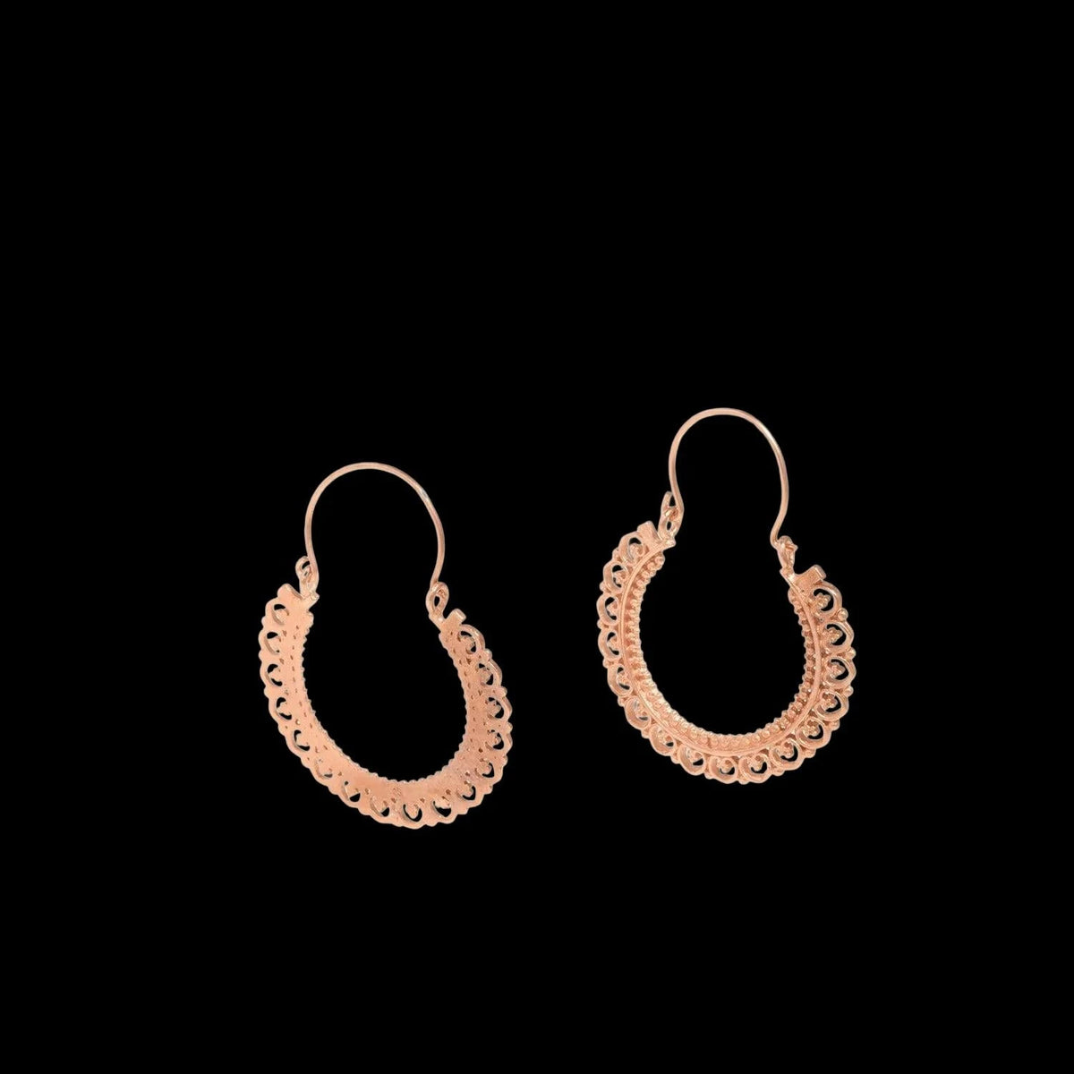 ROSE GOLD VERMEIL "BYZANTINE EMPIRE" EARRINGS, catalog view