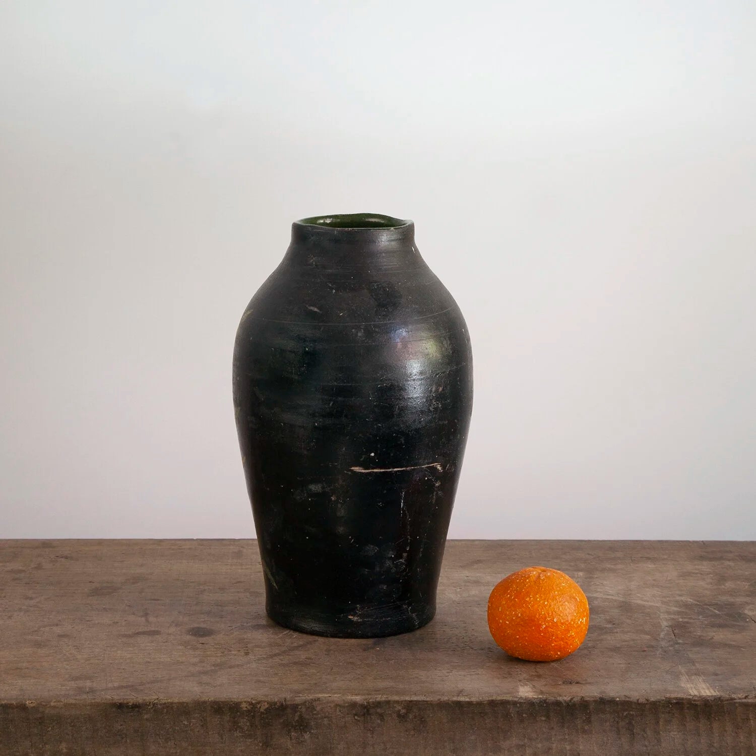 FOLK ART POTTERY VASE