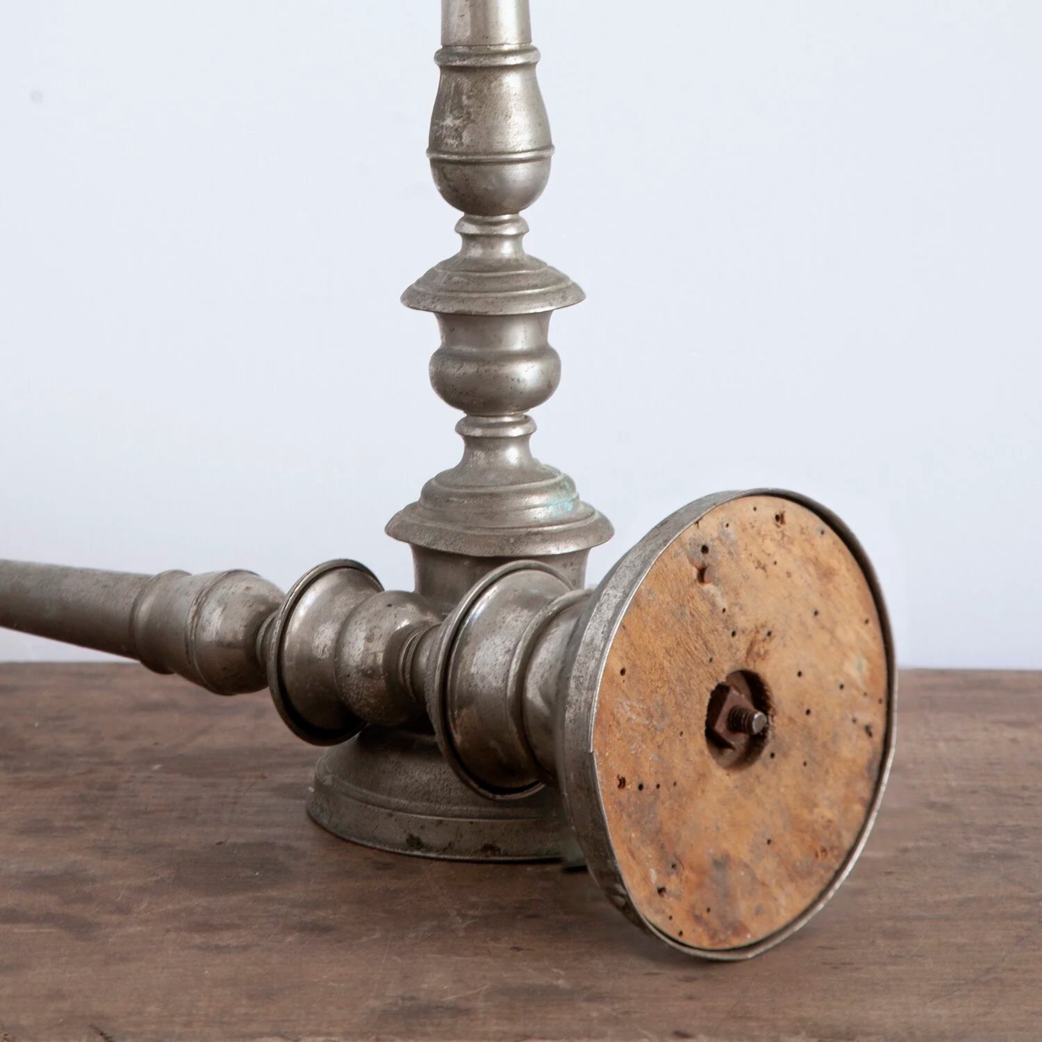 PAIR OF LARGE ANTIQUE CANDLESTICKS (No. 2)
