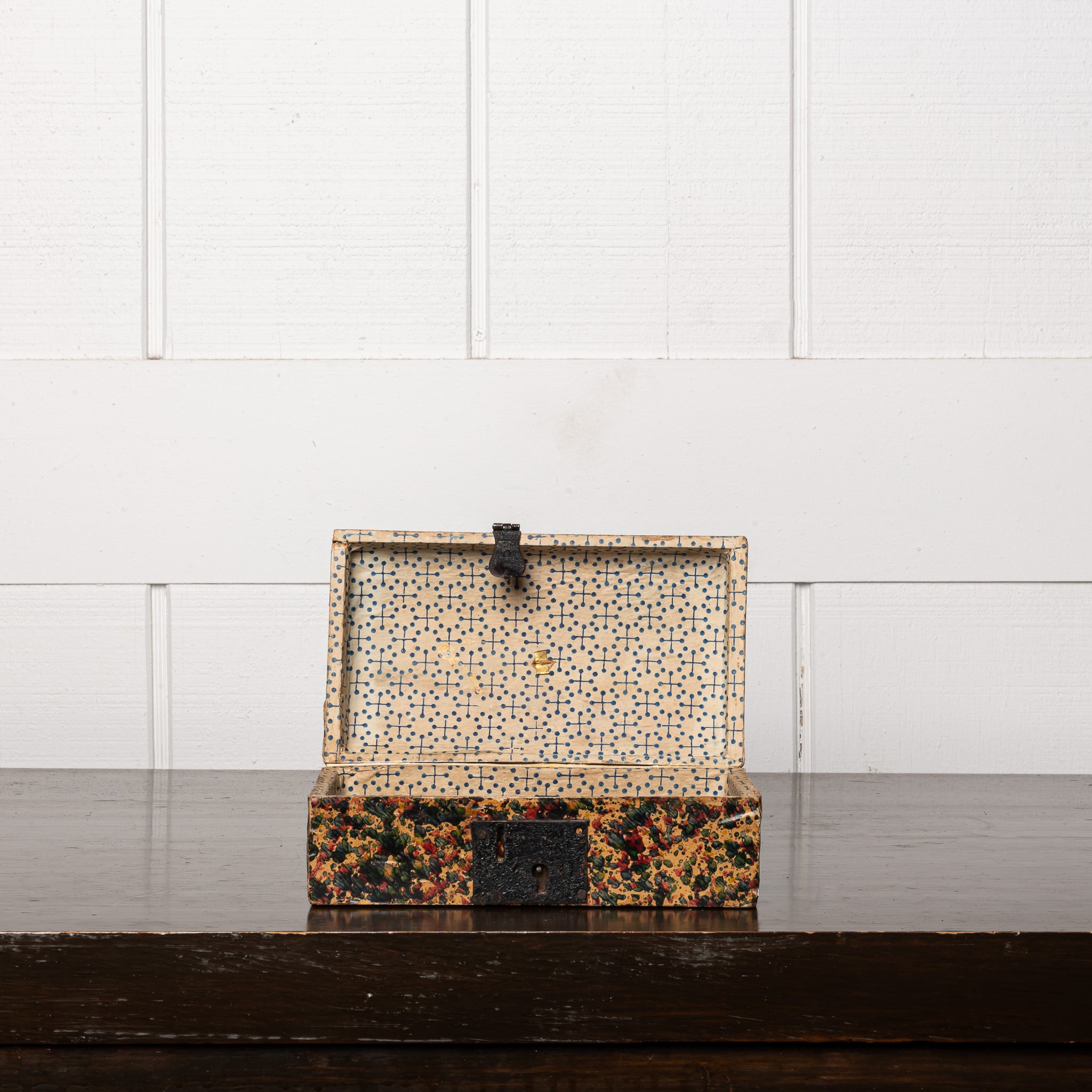 19th Century American Paint-Decorated Document Box