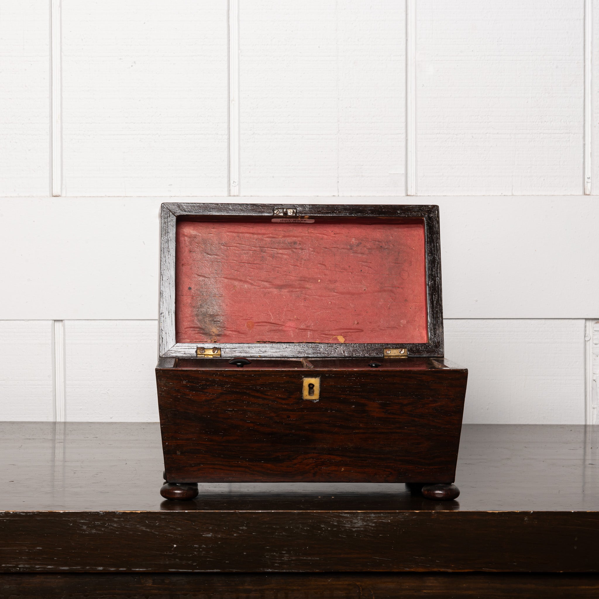 19th Century English Mahogany Tea Caddy