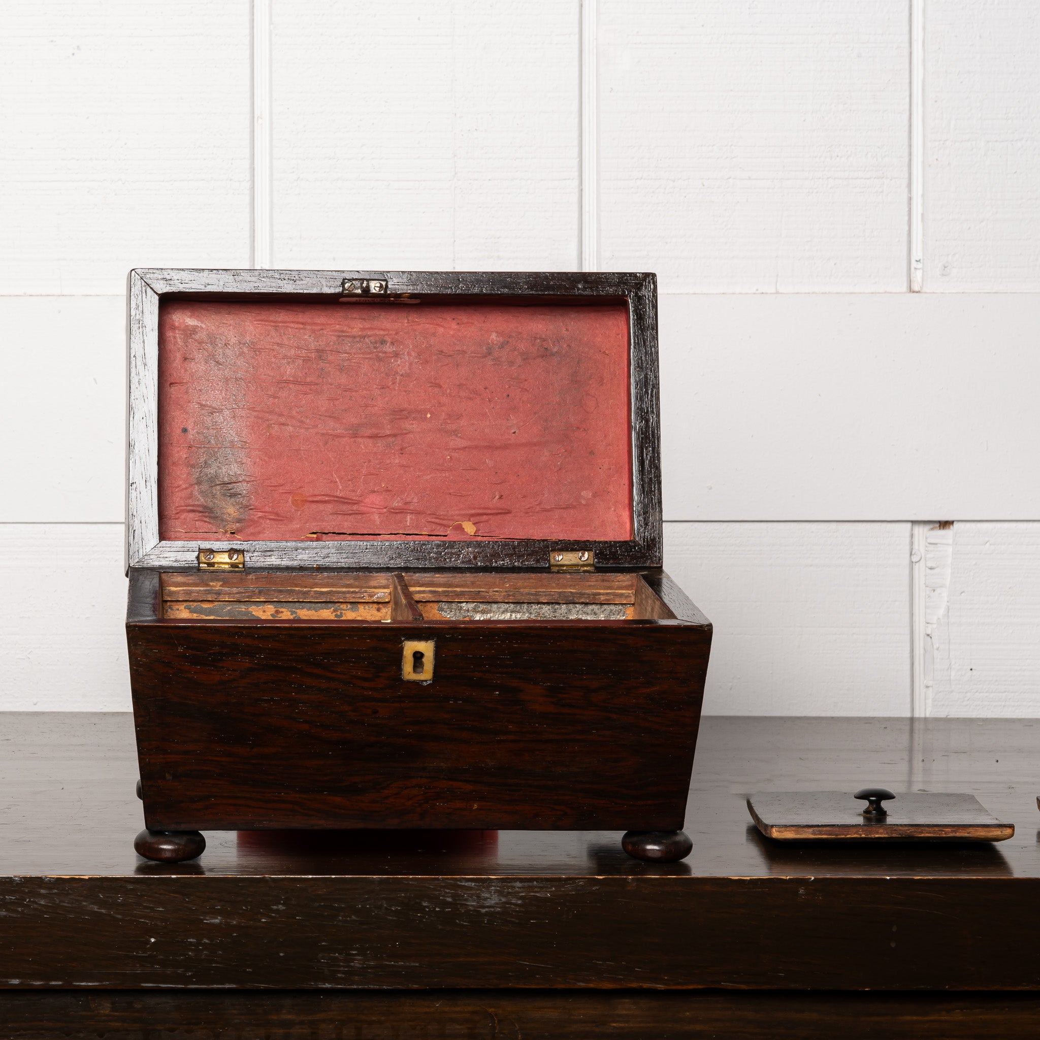 19th Century English Mahogany Tea Caddy