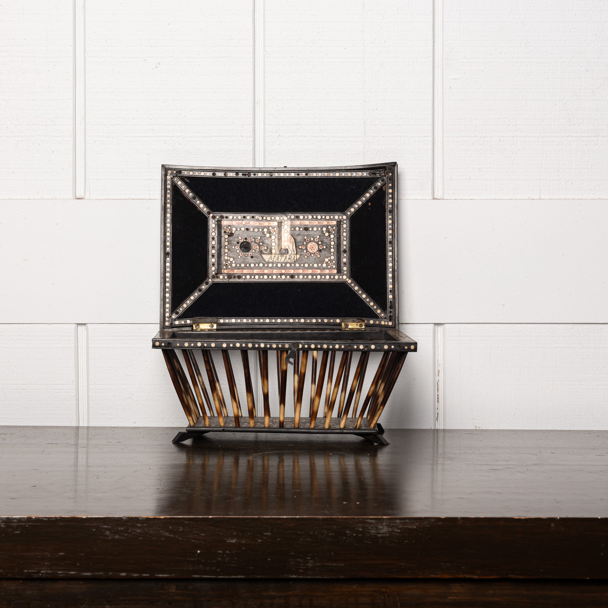 19th Century English Quillwork Caddy