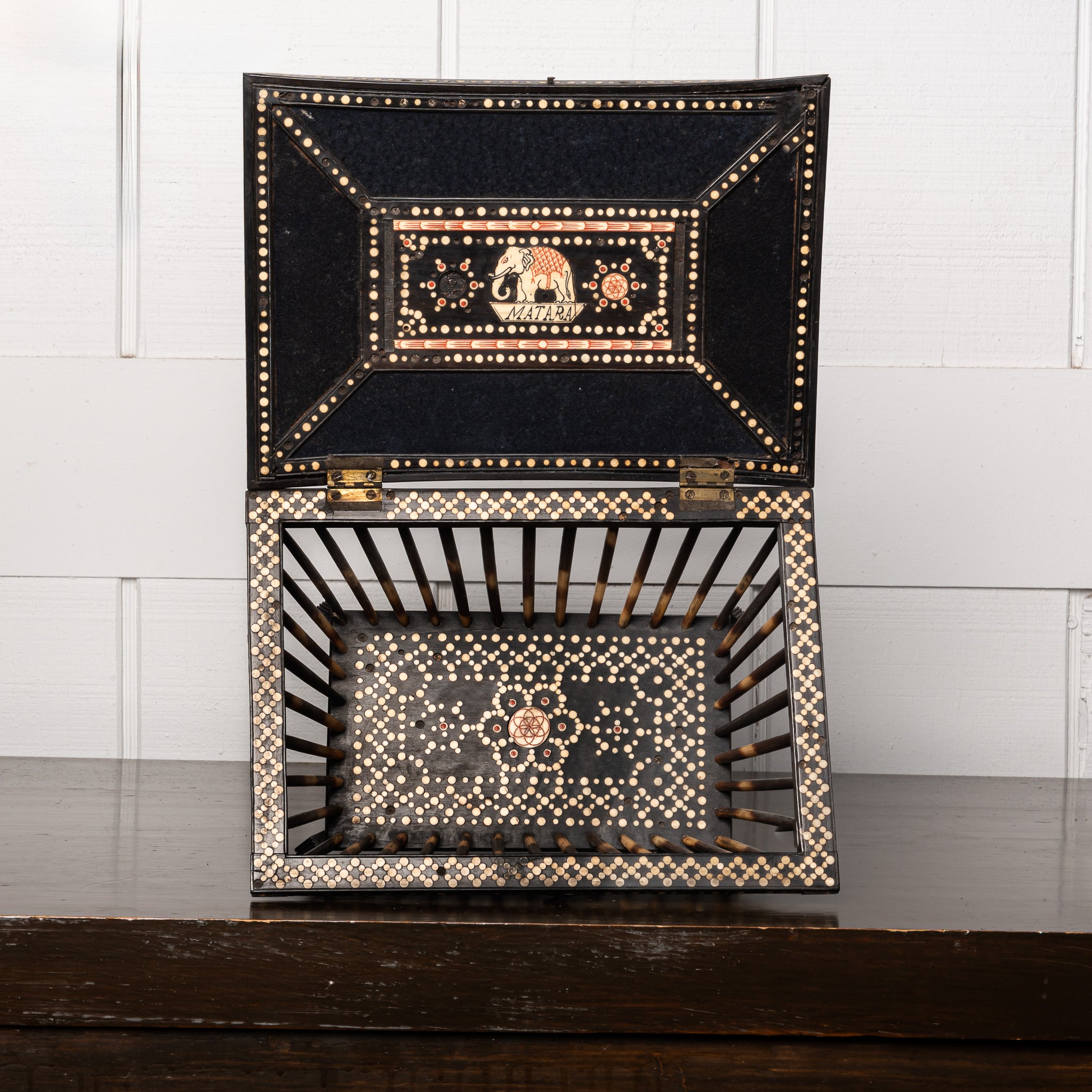 19th Century English Quillwork Caddy