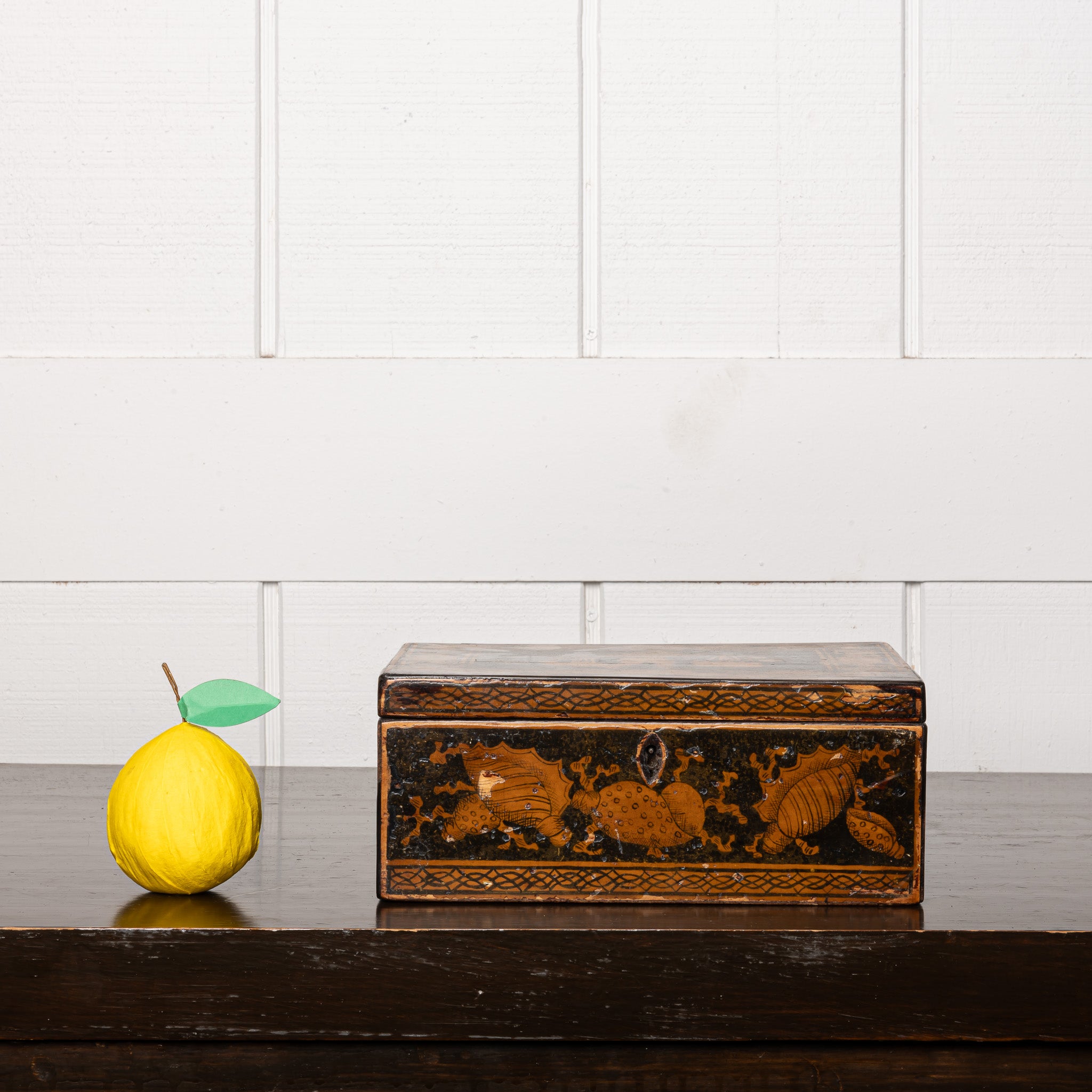 19th Century English Penwork Box