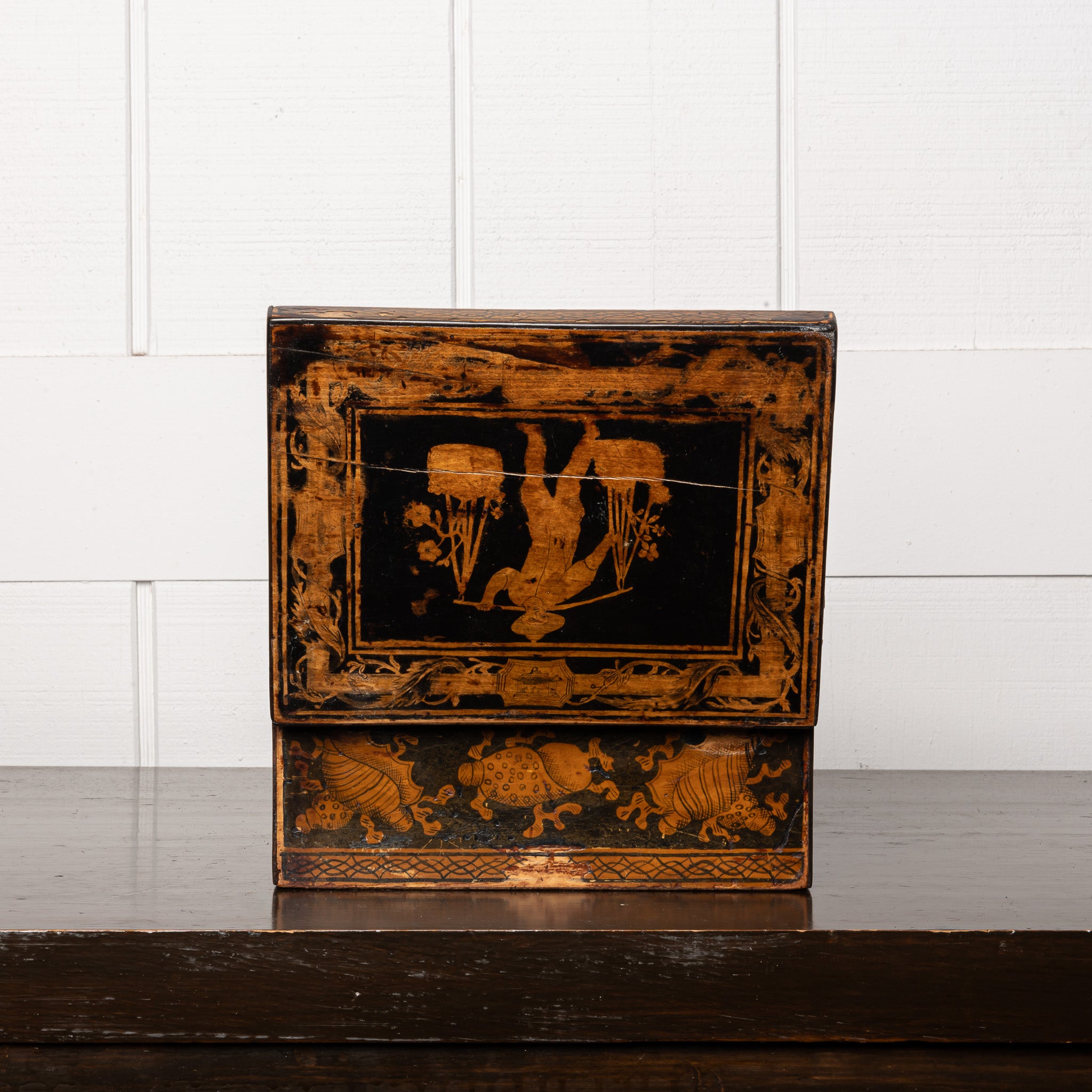 19th Century English Penwork Box