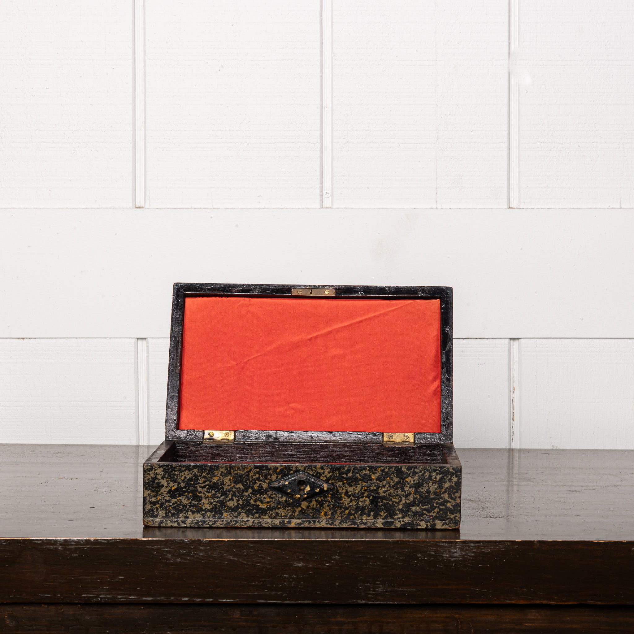 19th Century American Folk Art Painted Document Box