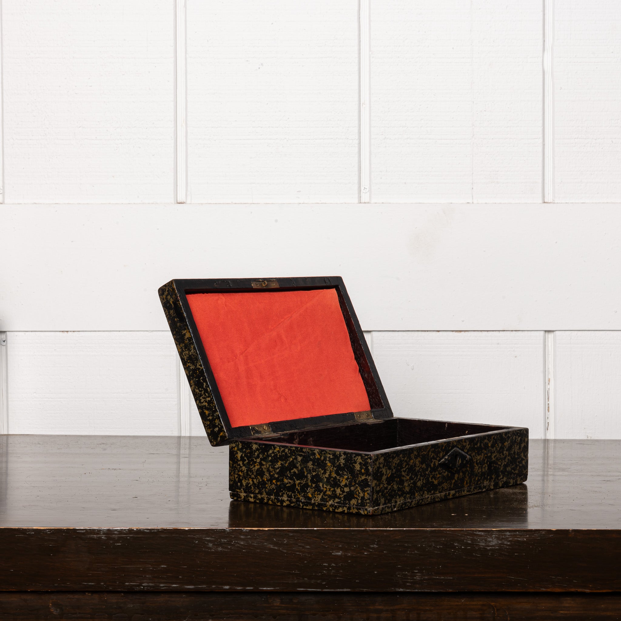 19th Century American Folk Art Painted Document Box