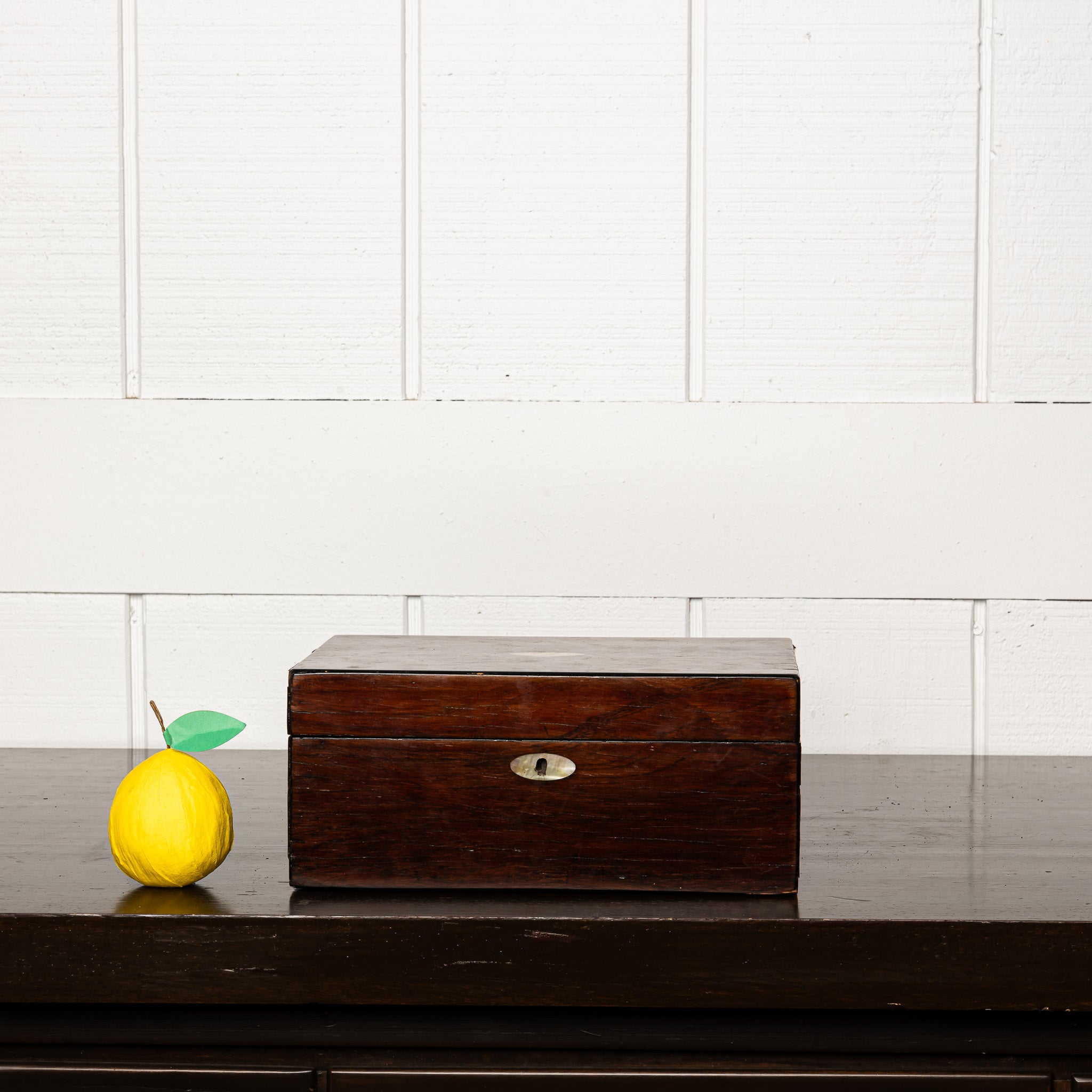 19th Century English Mother-of-Pearl Inlaid Box