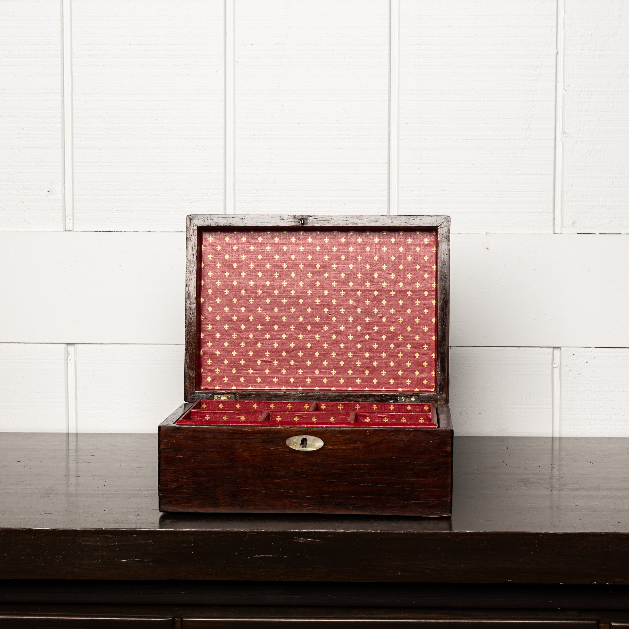 19th Century English Mother-of-Pearl Inlaid Box