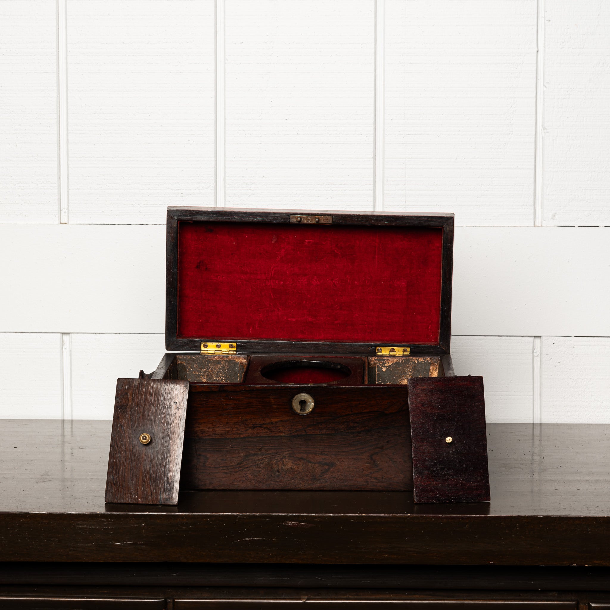 19th Century English Mahogany Sarcophagus Tea Caddy