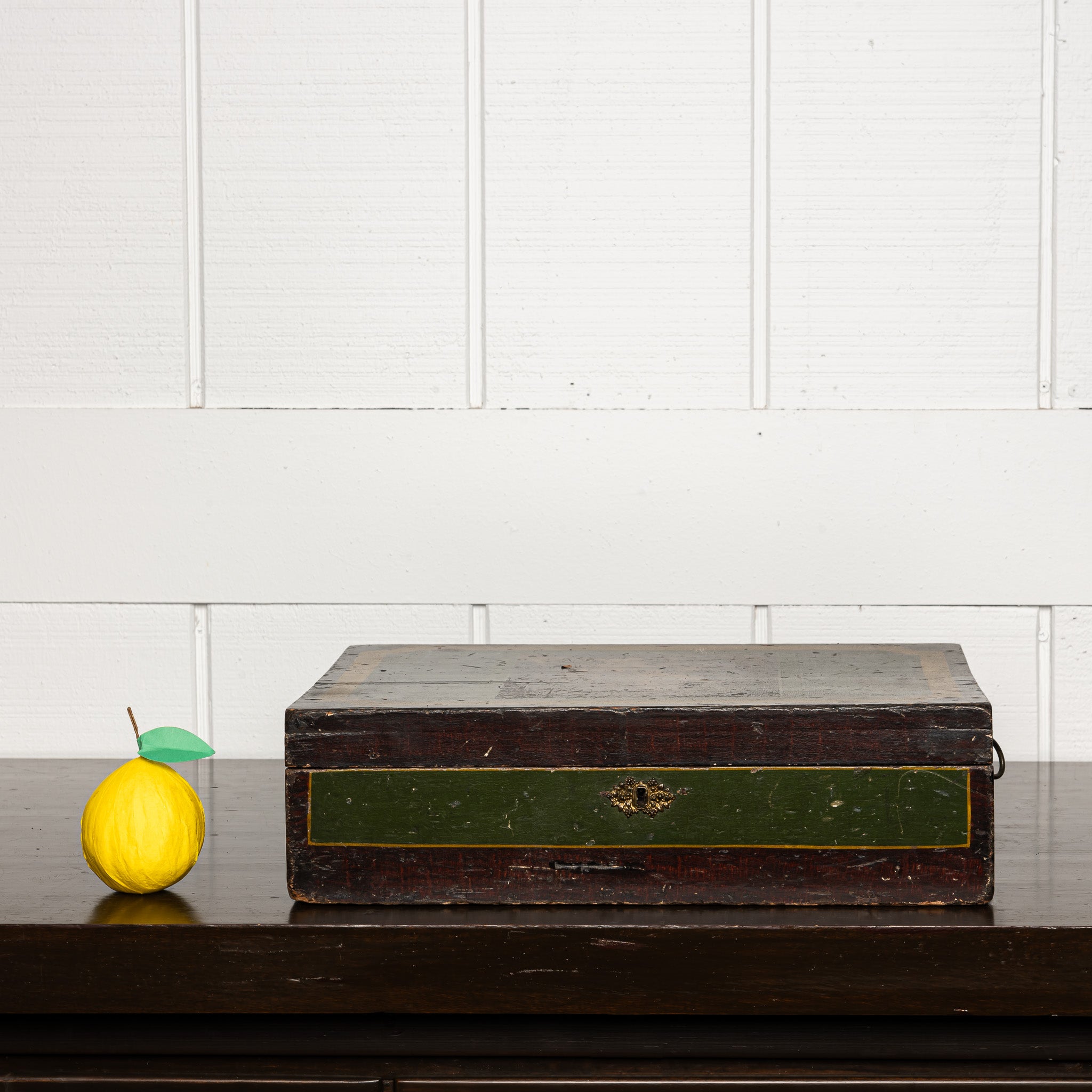 19th Century Folk Art Paint Decorated Box