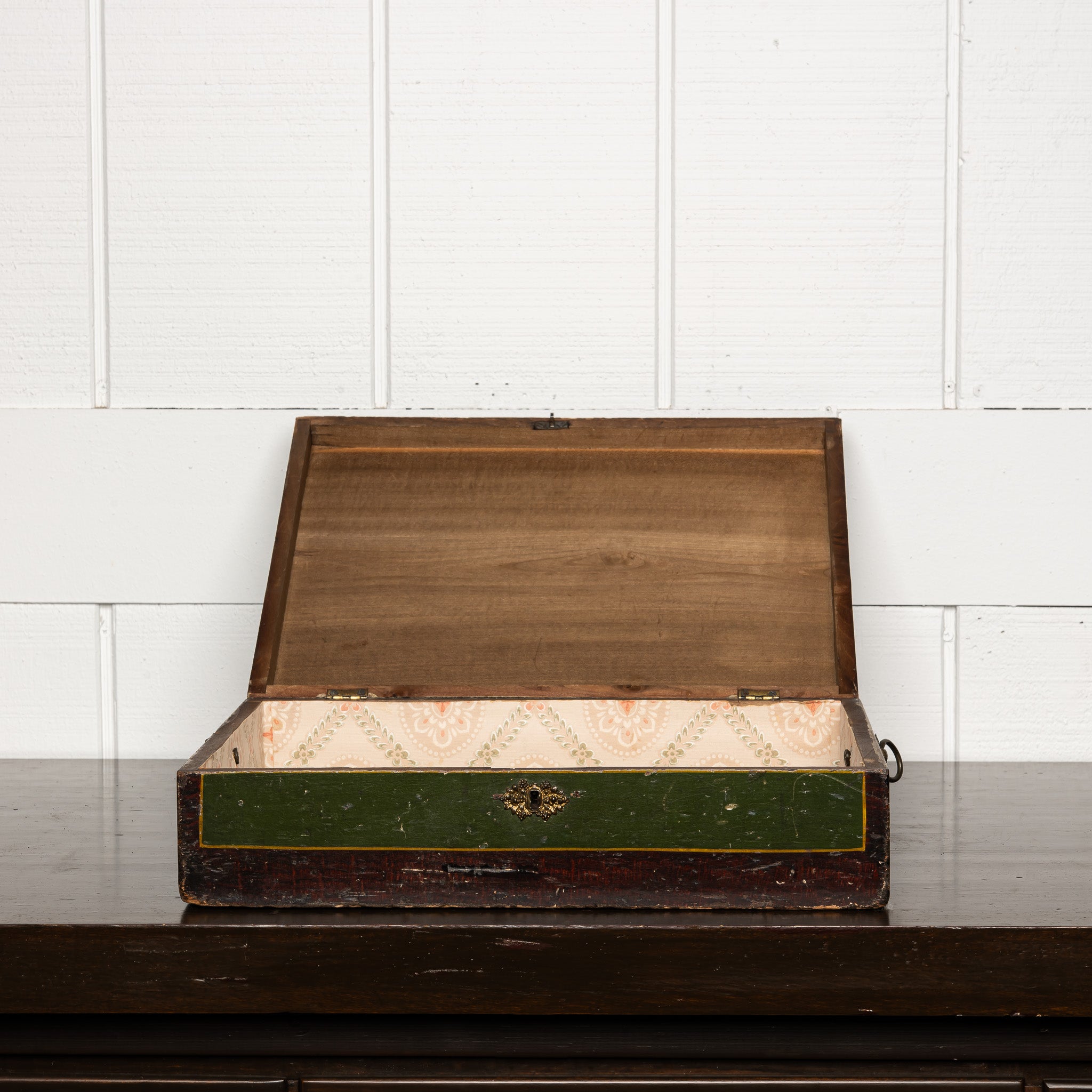 19th Century Folk Art Paint Decorated Box