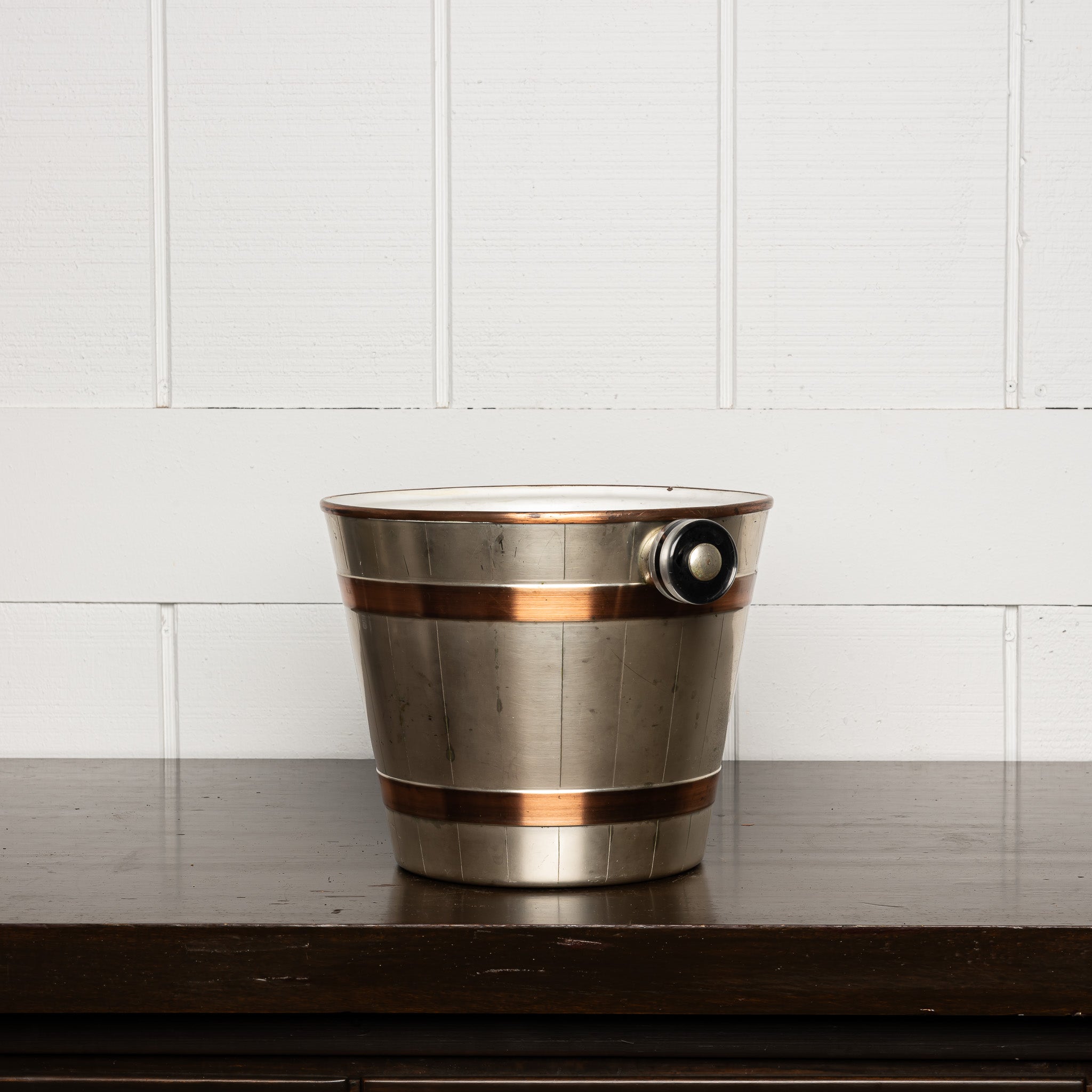 Vintage Italian Copper Wine Cooler or Champagne Bucket