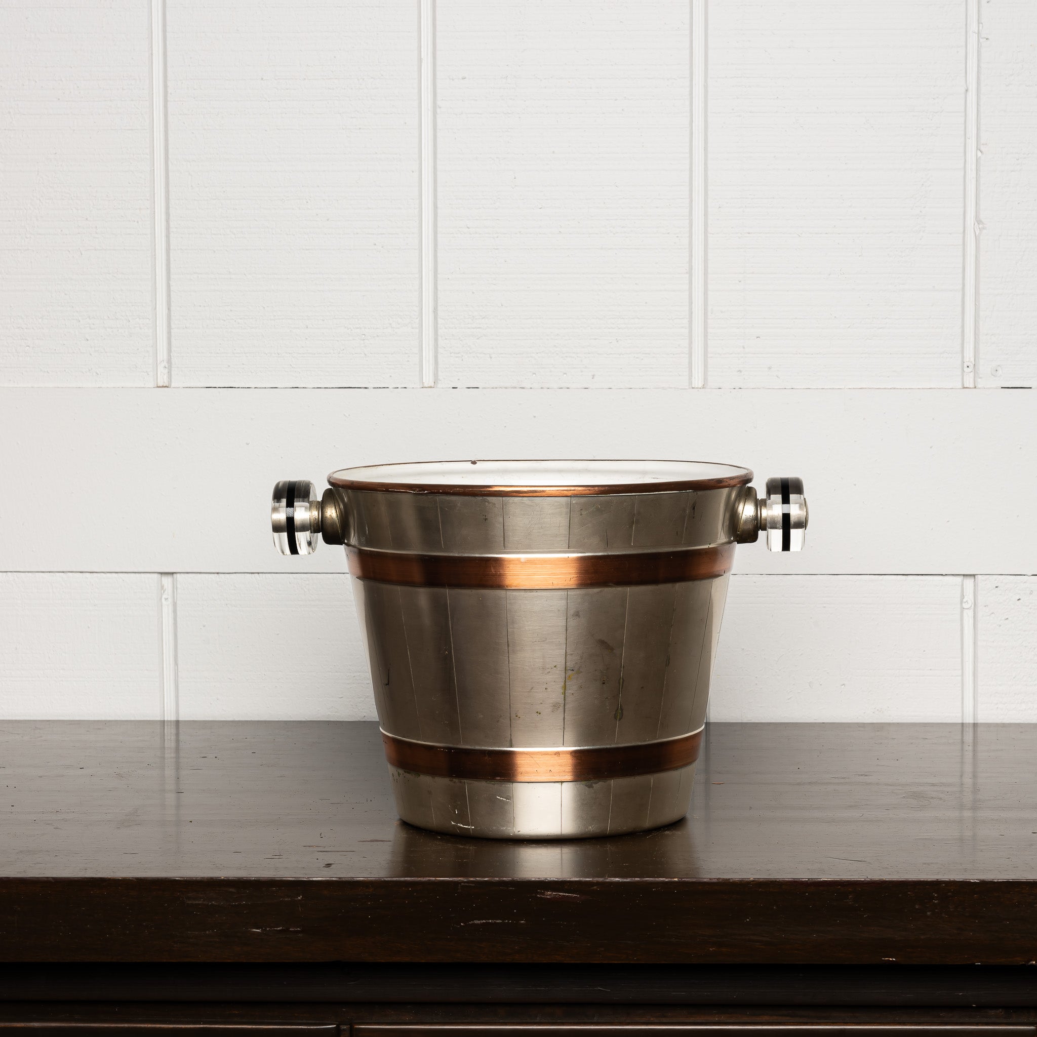 Vintage Italian Copper Wine Cooler or Champagne Bucket