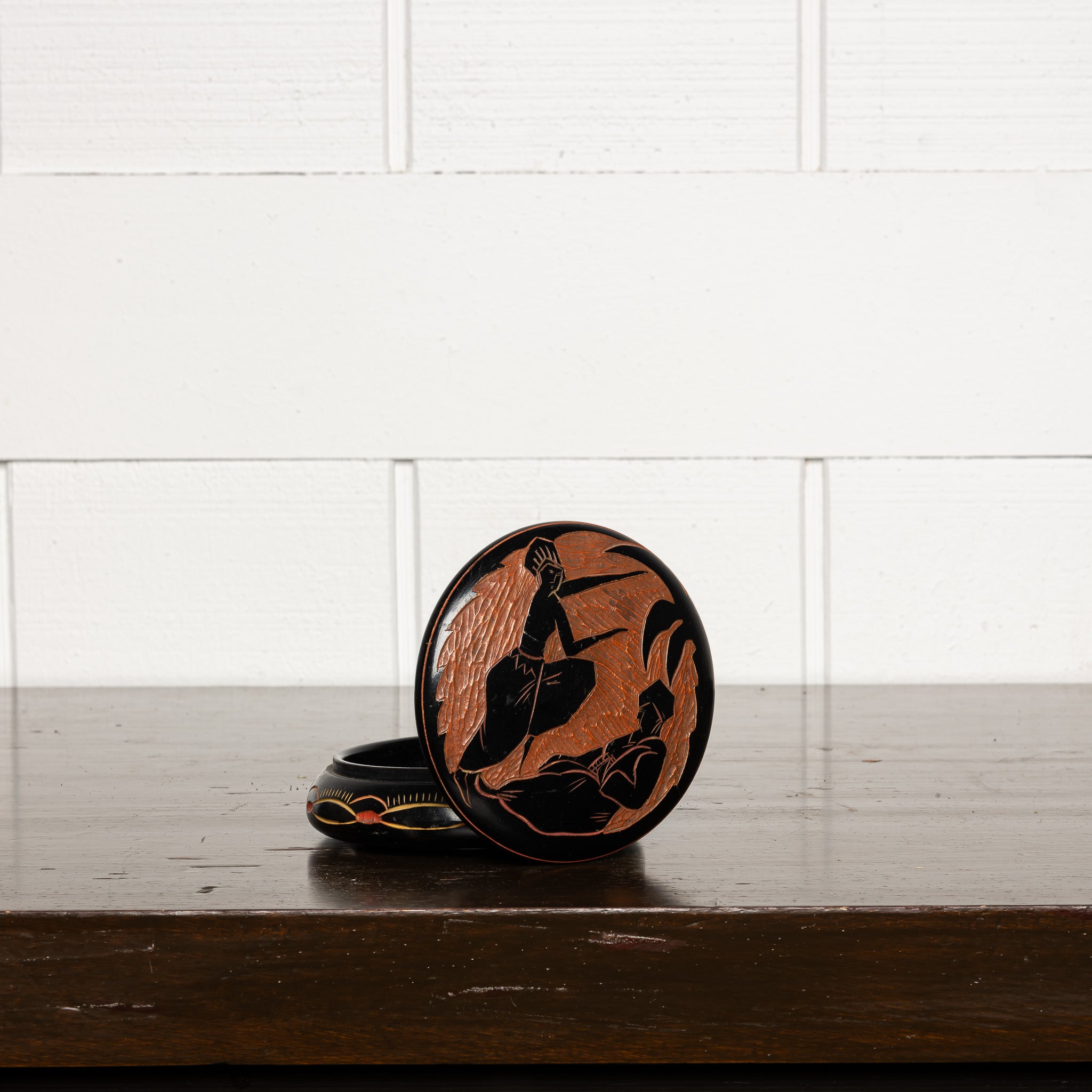 Early 20th Century Art Deco Wood Box