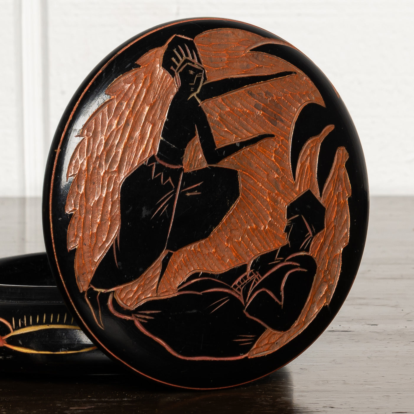 Early 20th Century Art Deco Wood Box