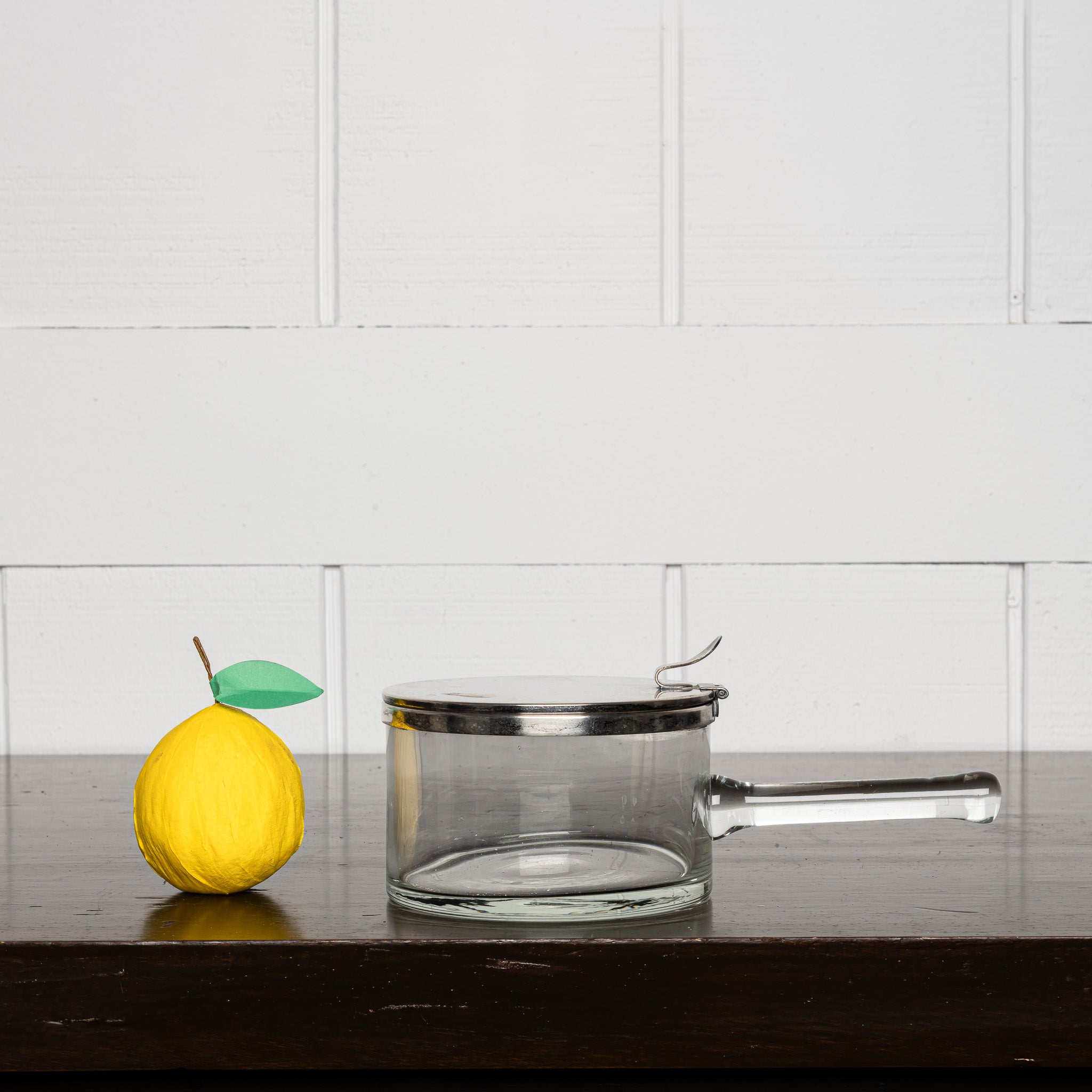 Silverplate and Glass Covered Butler, Vintage Serving Vessel