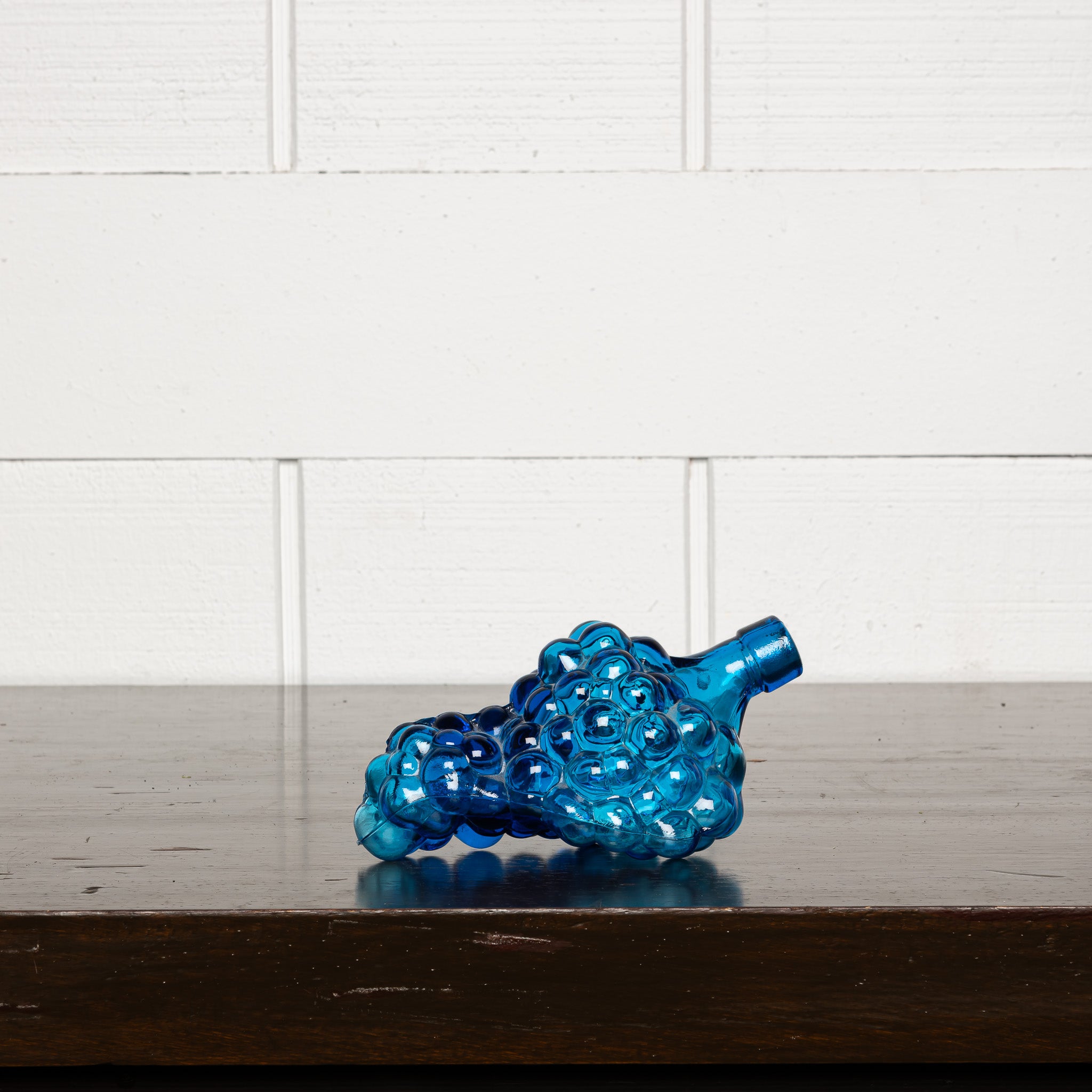 Vintage Italian Cobalt Blown‑Glass Grapes