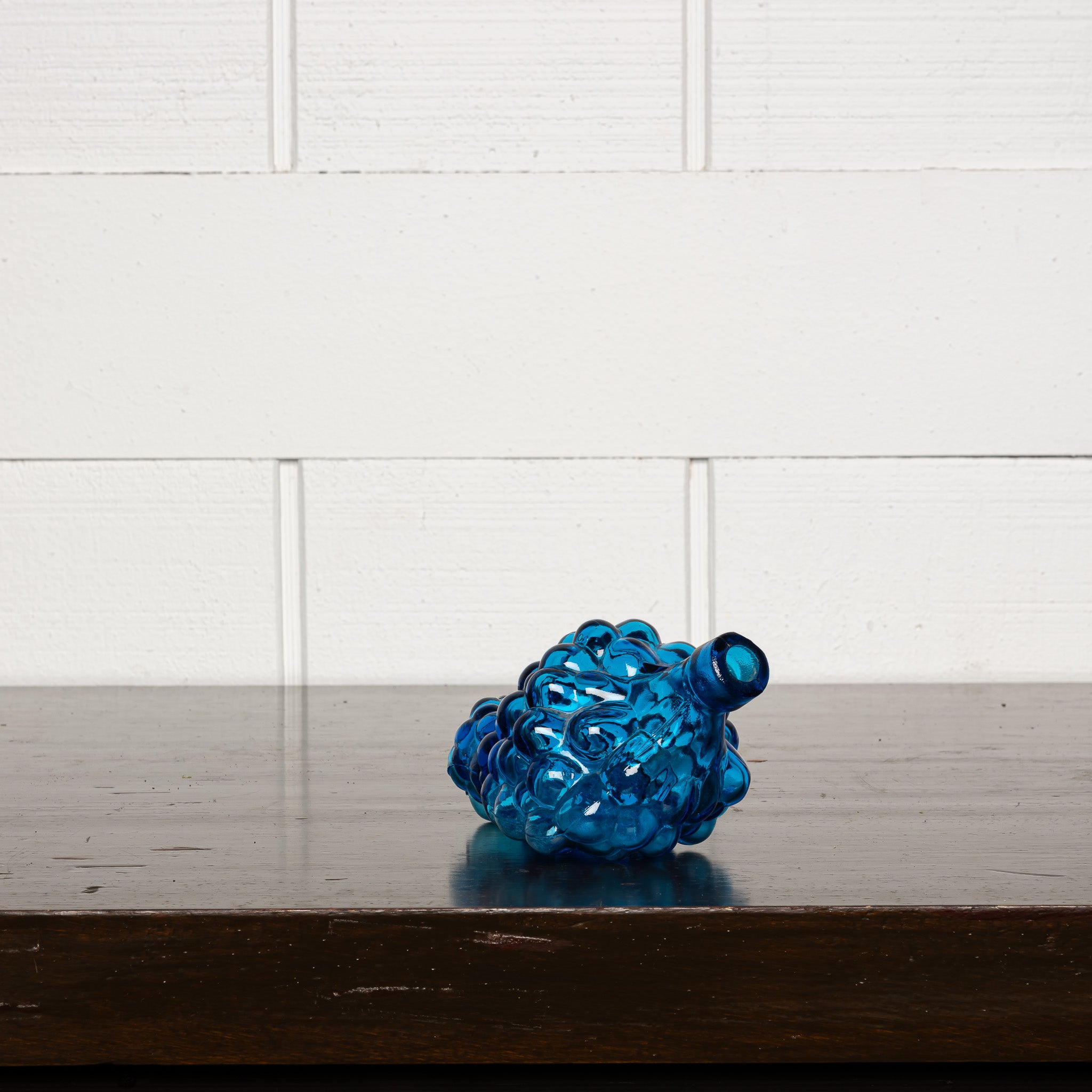 Vintage Italian Cobalt Blown‑Glass Grapes