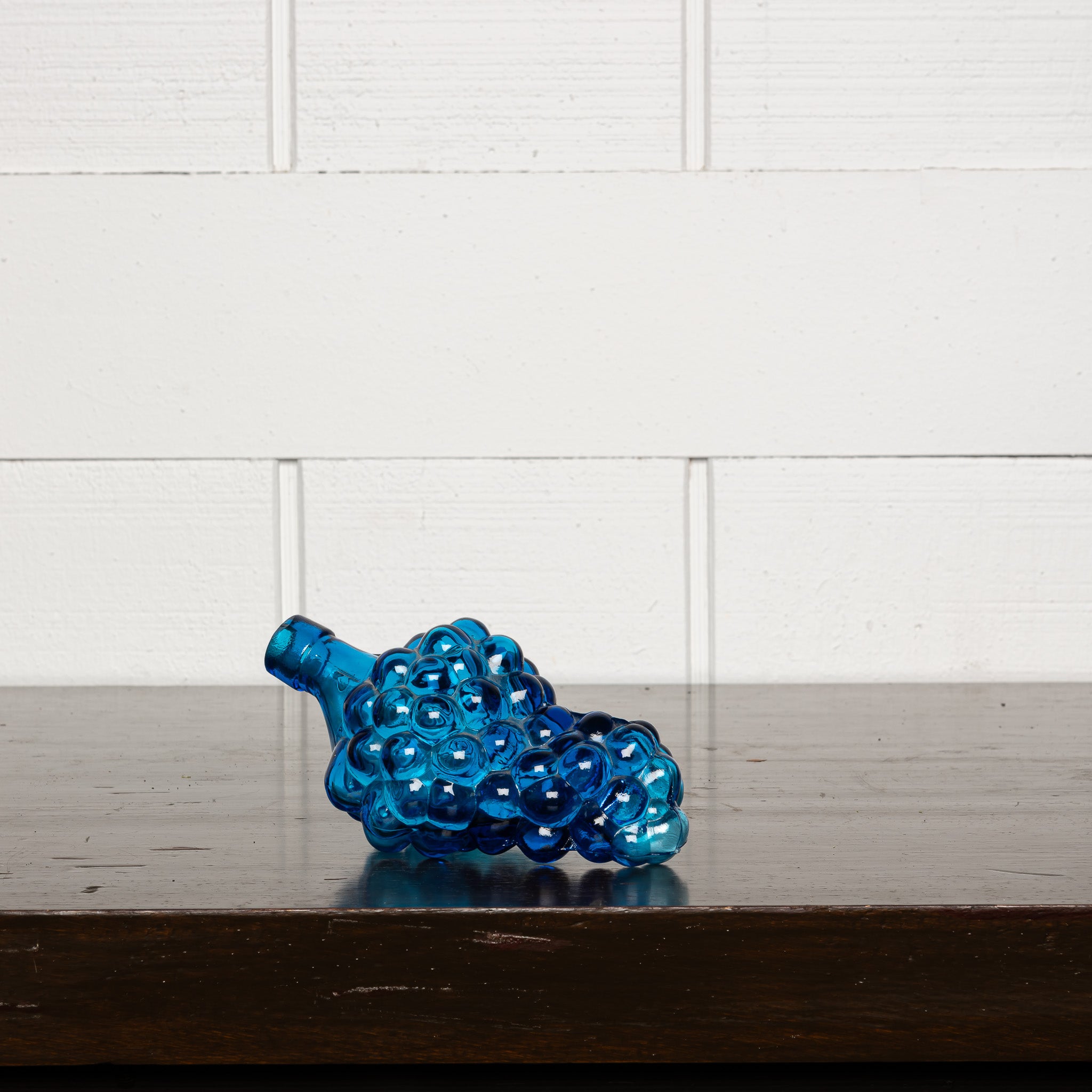 Vintage Italian Cobalt Blown‑Glass Grapes