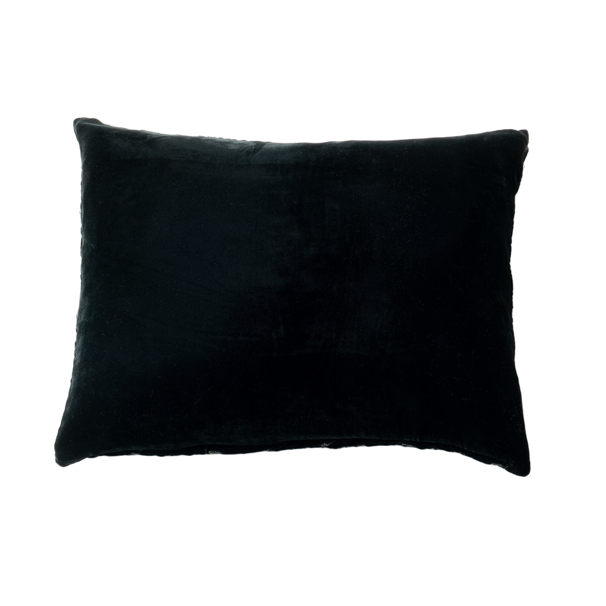 Vintage Beaded Velvet Cushion