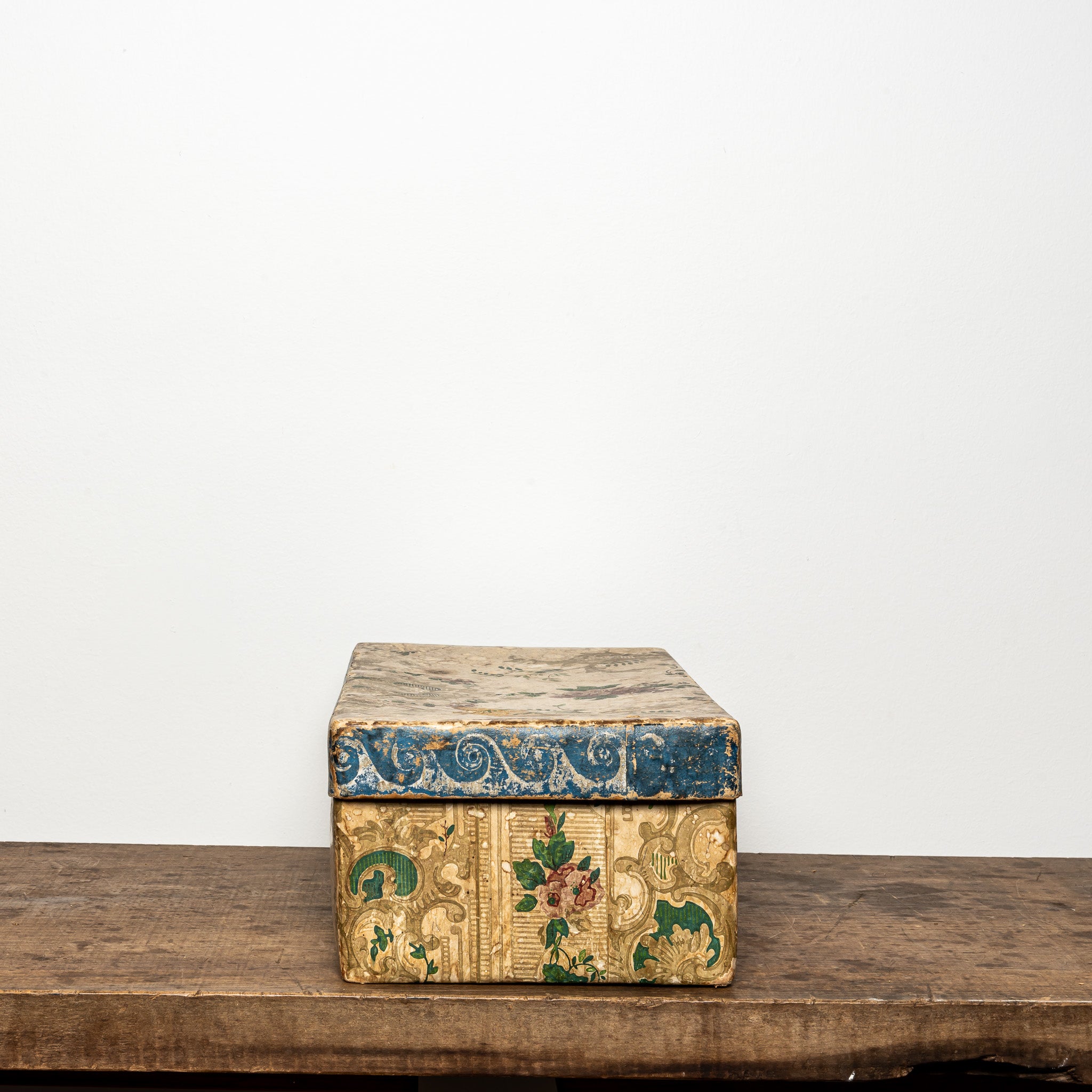 19th c. rectangular wallpaper box