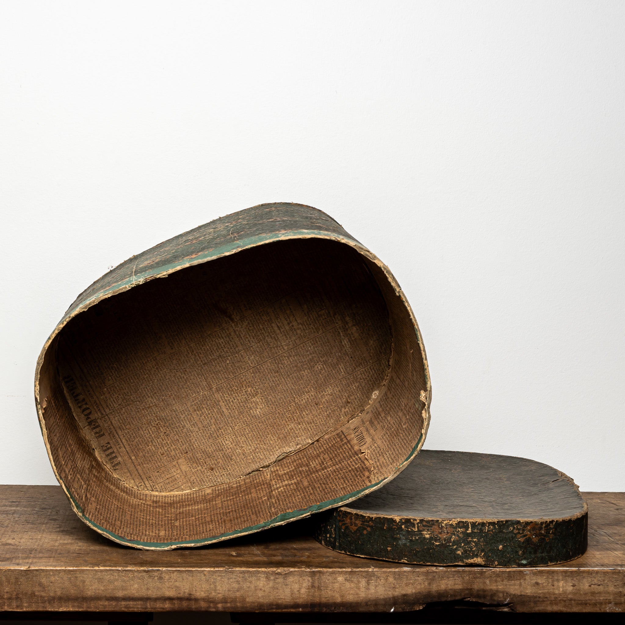 19th c. wallpaper box green