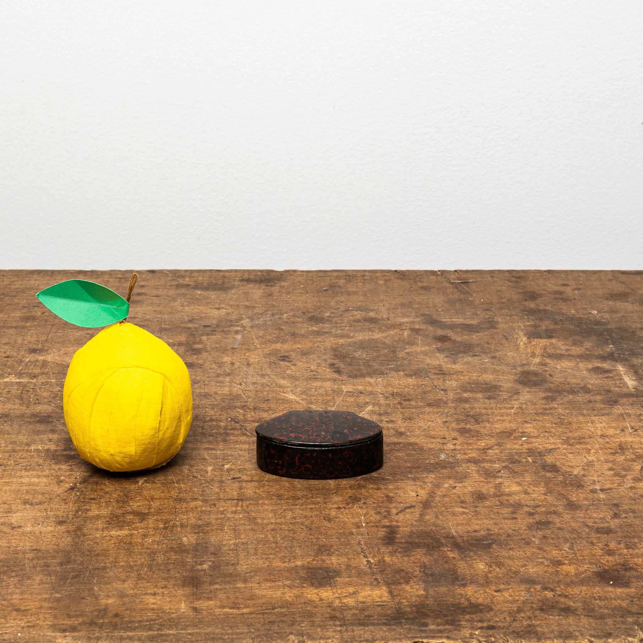 18th-Century English Paper-Mâché Shell-Form Snuff Box