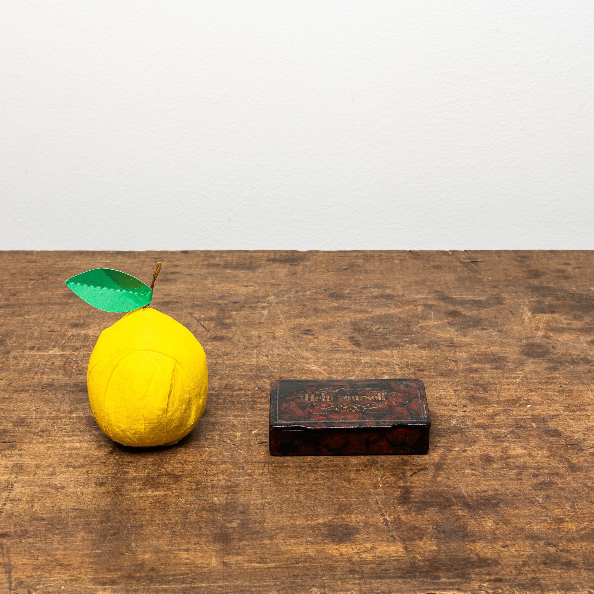 19th-Century Faux-Tortoiseshell Hand-Painted Snuff Box