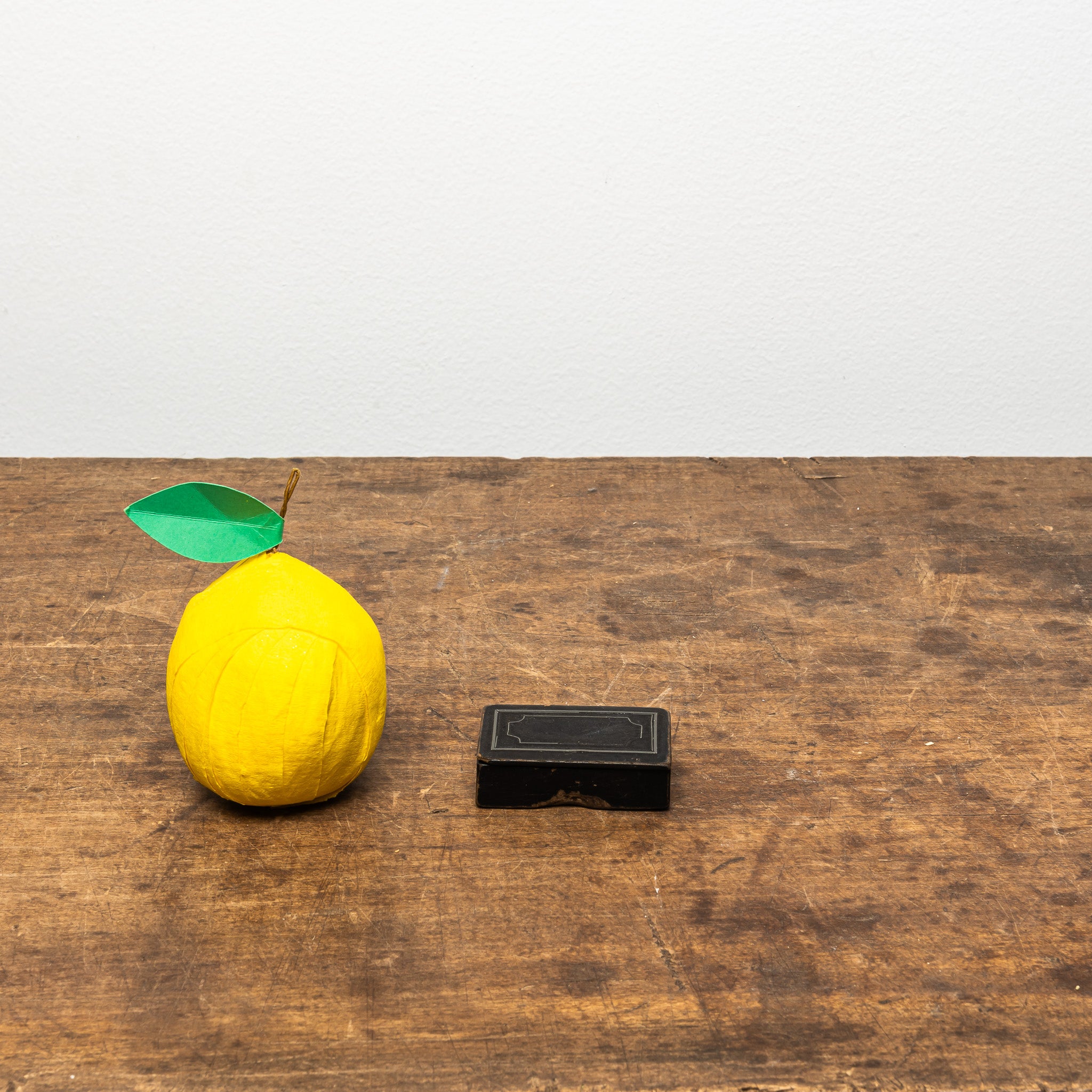 19th century paper mache snuff box