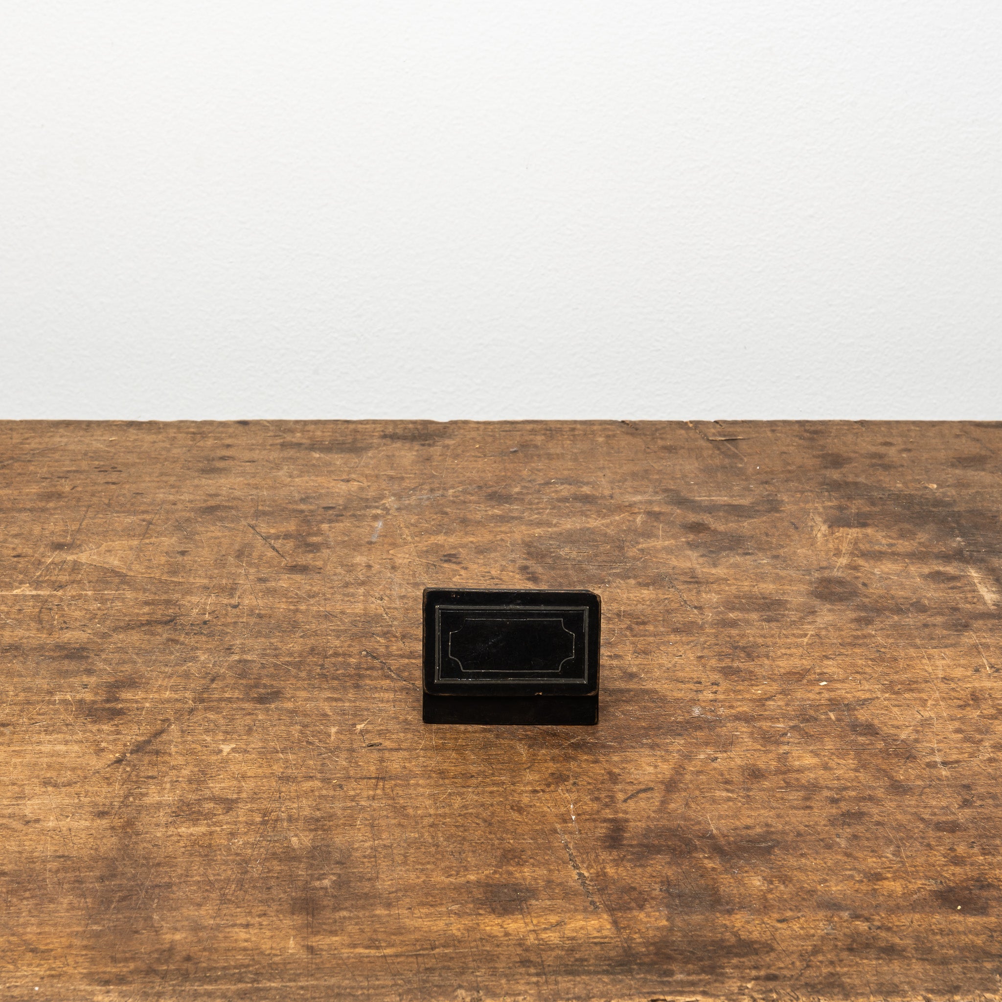 19th century paper mache snuff box