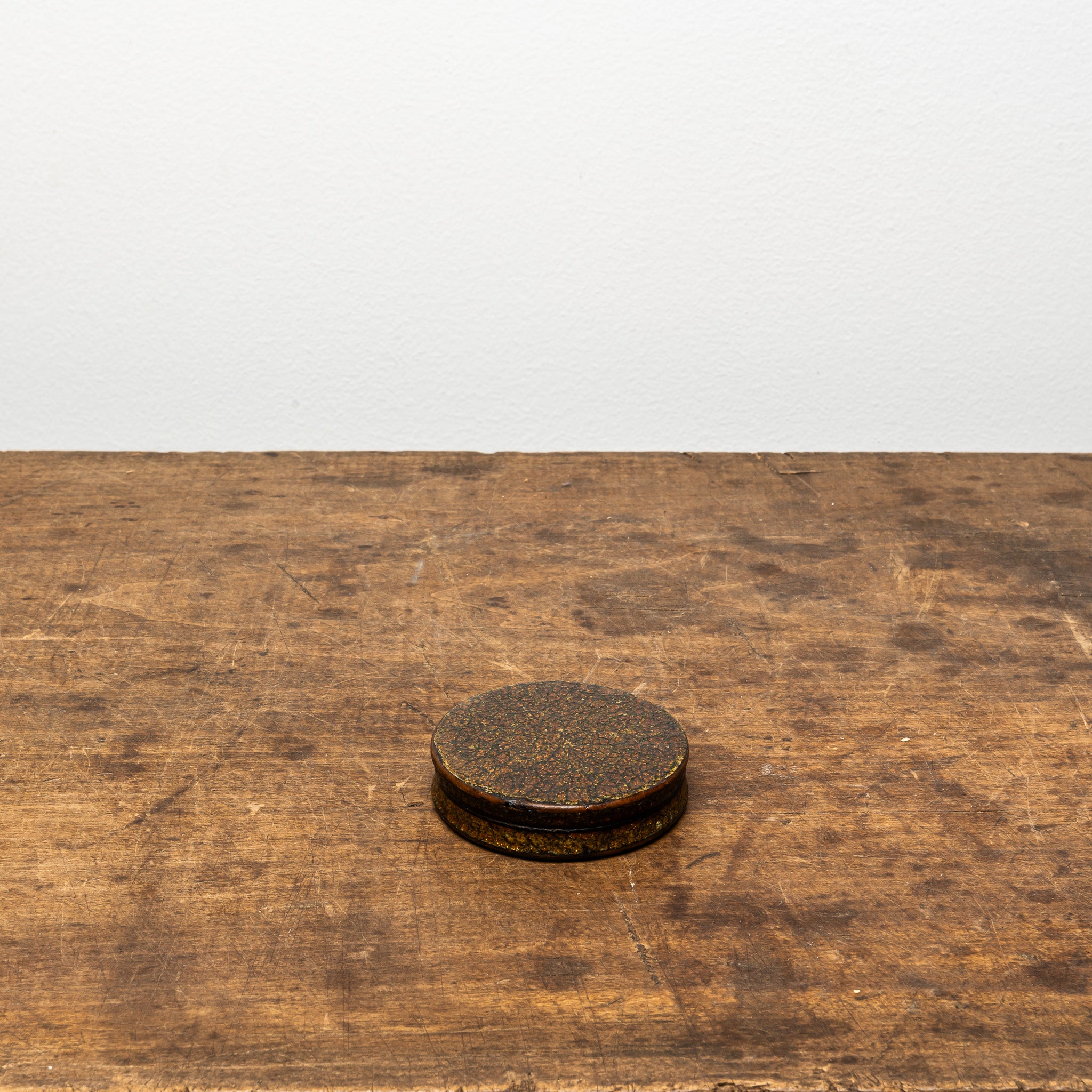 19th Century Glitter Lacquer Snuff Box, Antique Lacquer Box