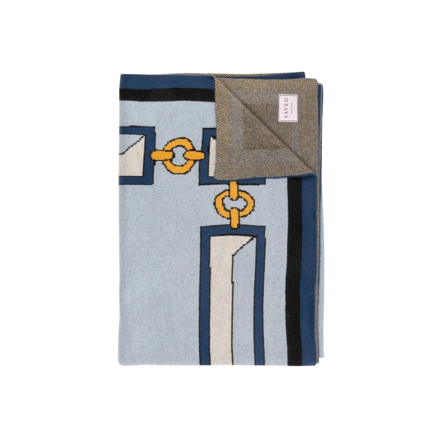 SAVED NY x Damien Nicolas Roux "BRICKS & CHAINS" Cashmere Blankets