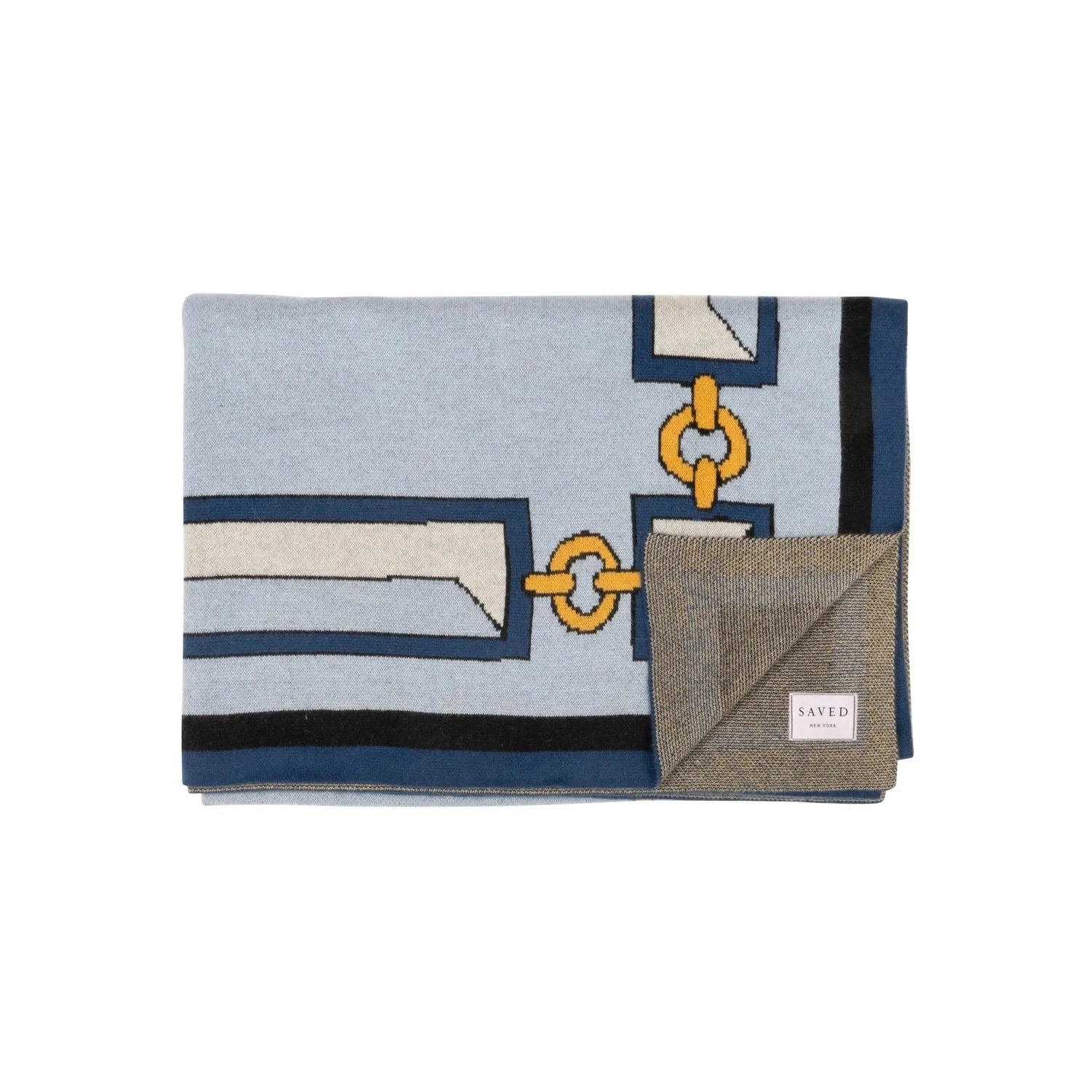 SAVED NY x Damien Nicolas Roux "BRICKS & CHAINS" Cashmere Blankets