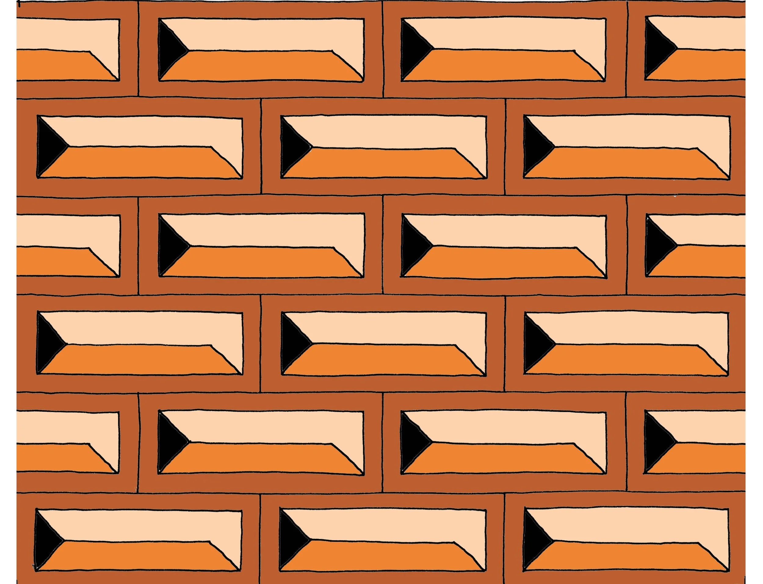 SAVED x Damien Nicolas Roux "Bricks & Shades" Wallpapers