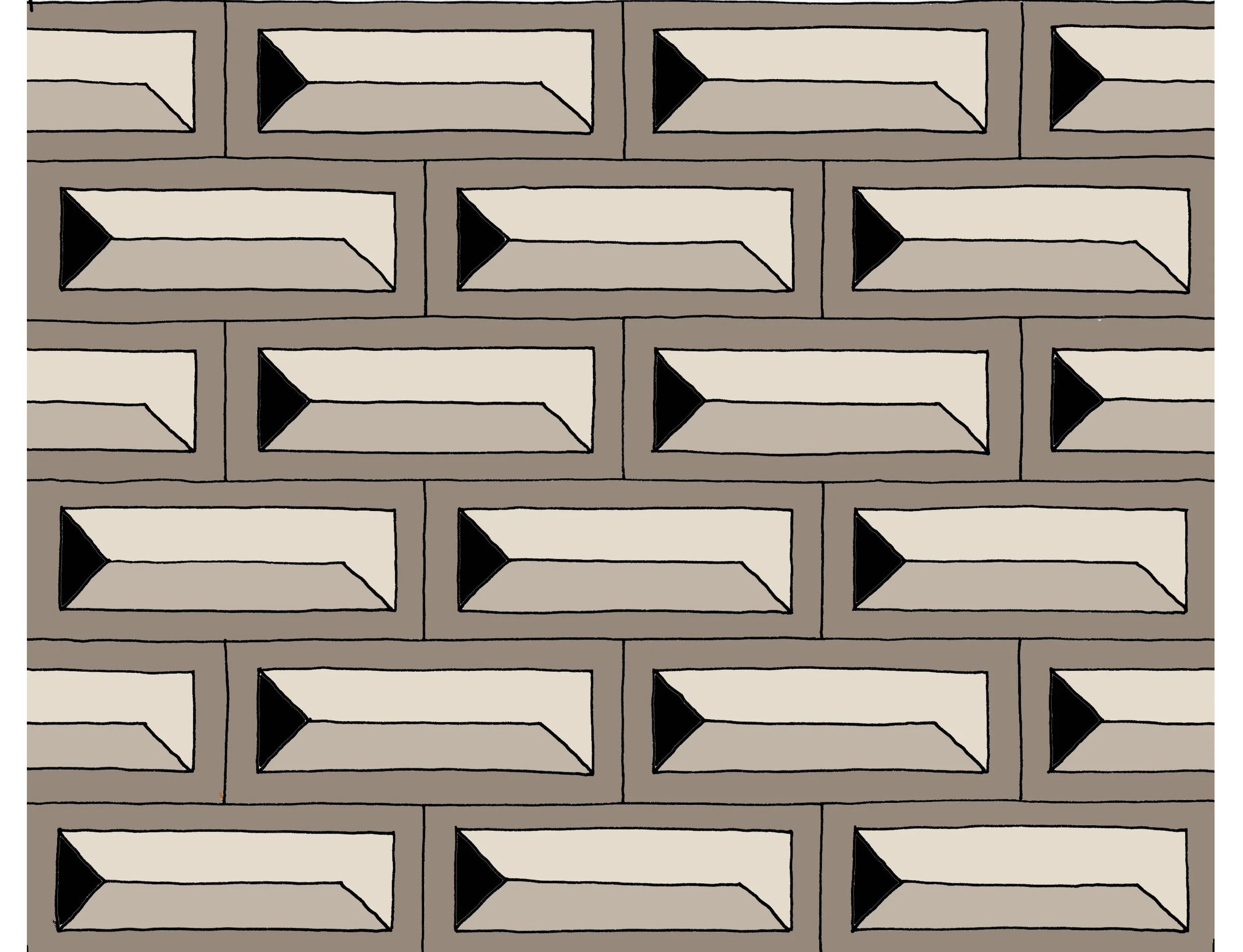 SAVED x Damien Nicolas Roux "Bricks & Shades" Wallpapers