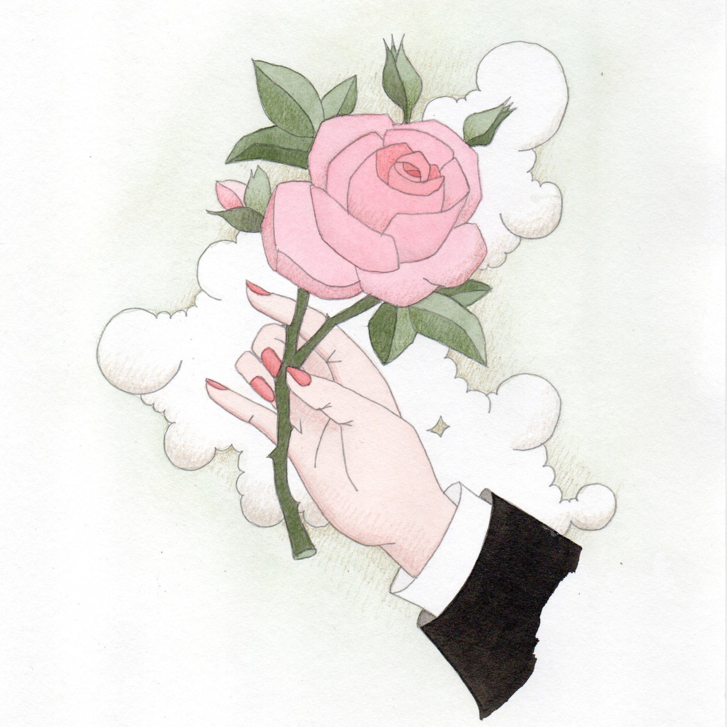 DAMIEN NICOLAS ROUX, "IN NUBIBUS, ROSE UP" (2025)