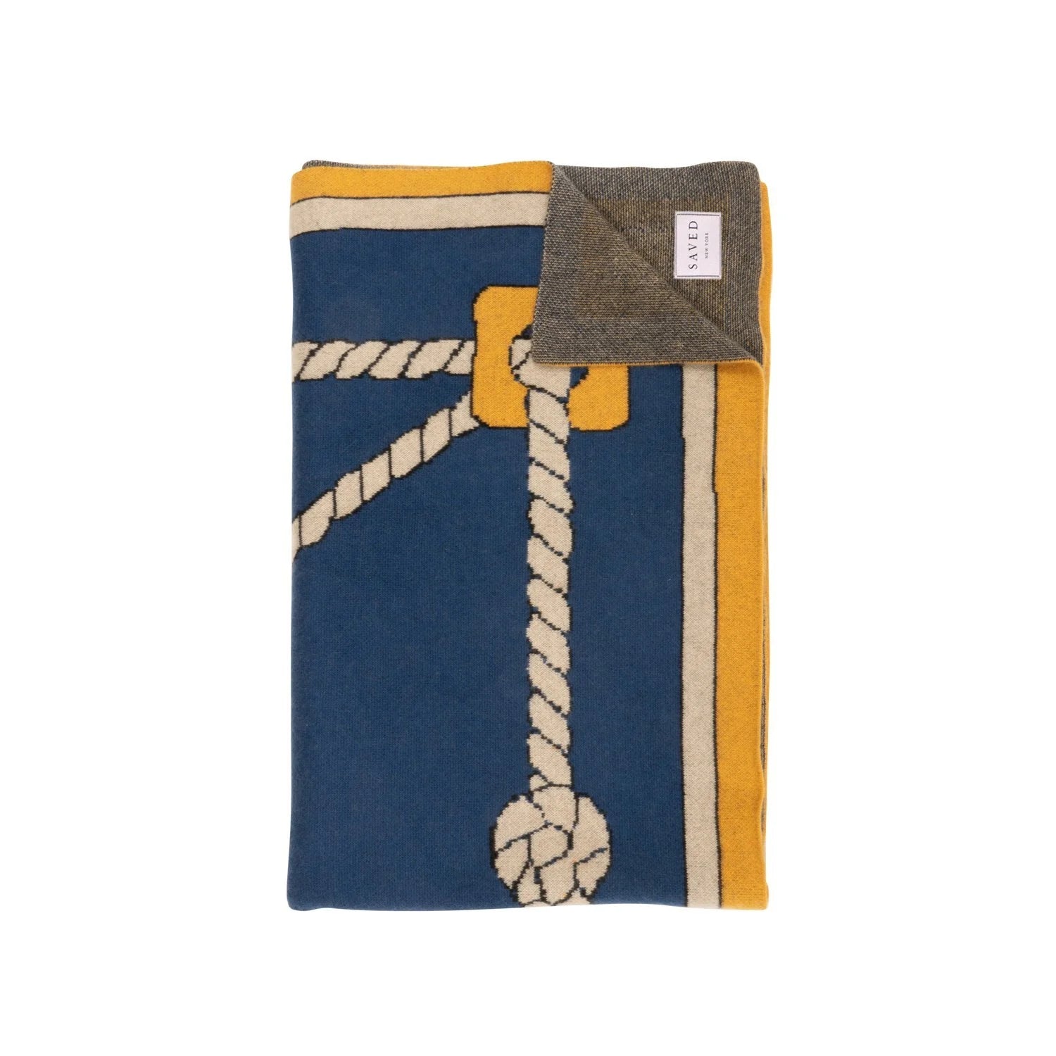 SAVED NY x Damien Nicolas Roux "ROPES & KNOTS" Cashmere Blankets